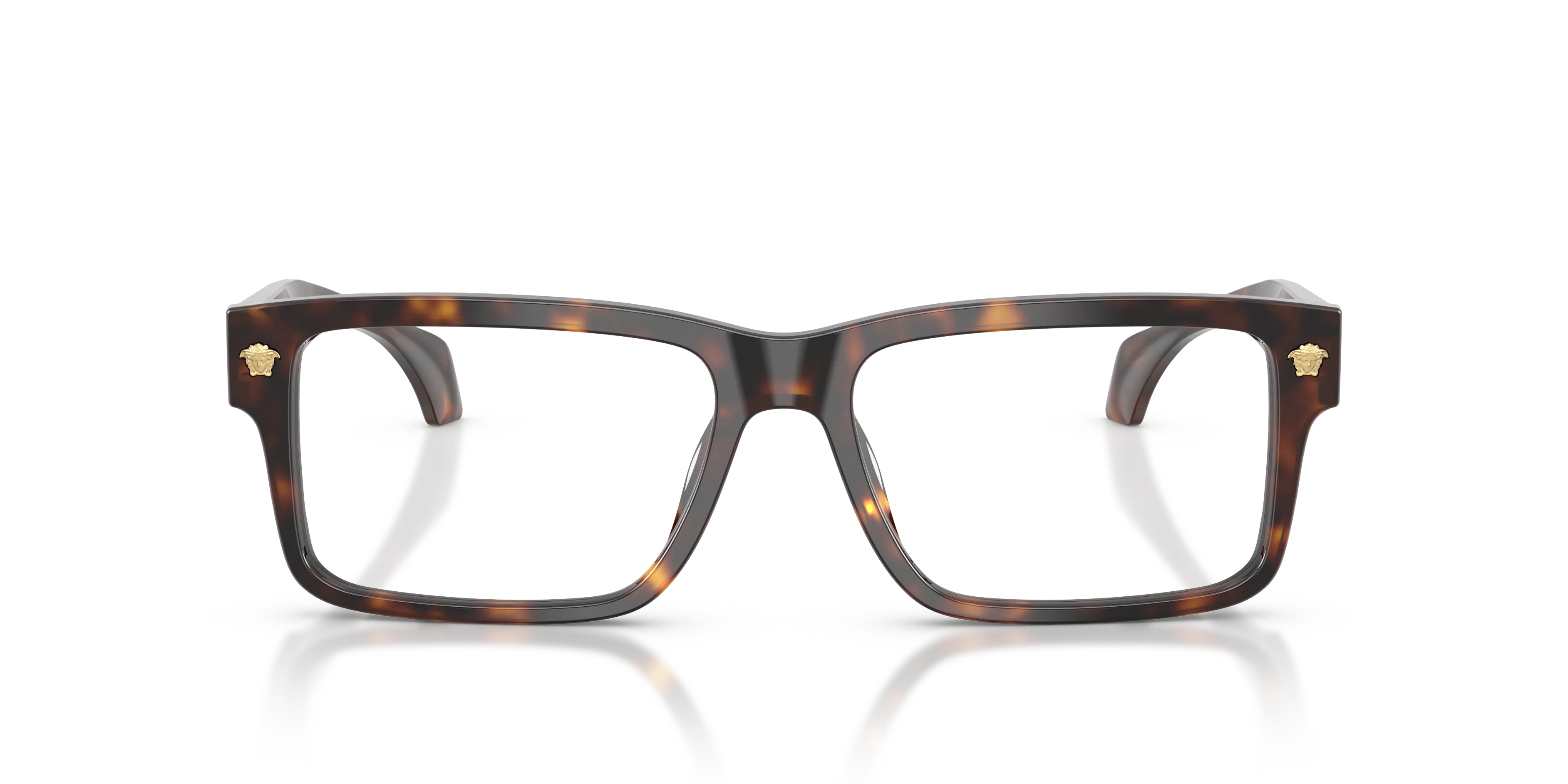 Versace VE3391U 108 Montature da vista Acetato Tartaruga Trasparente Squadrata Normale - immagine 3