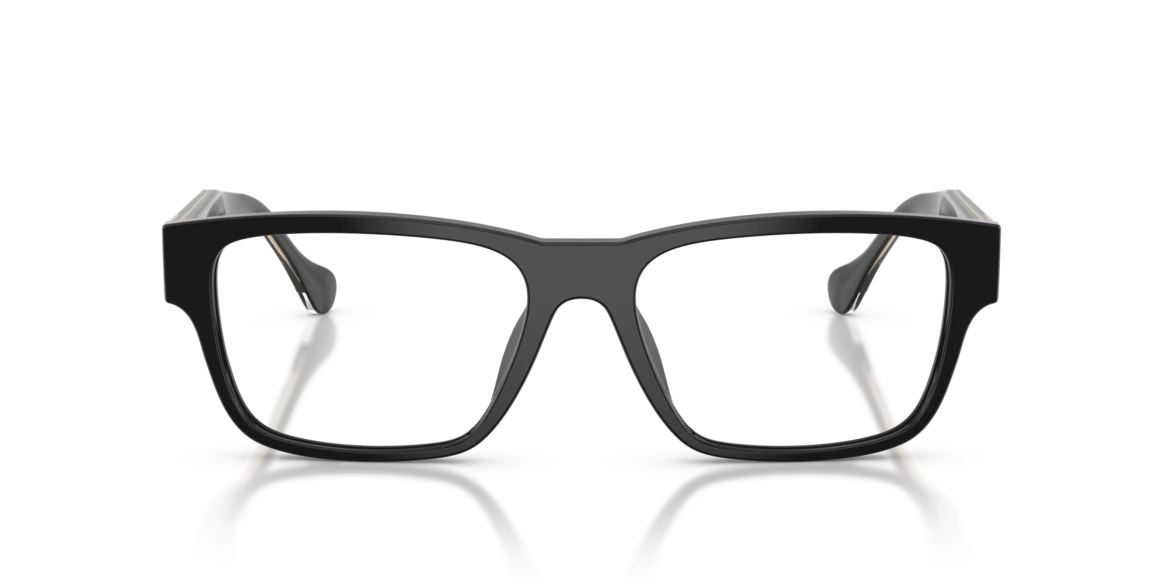 Versace VE3390U GB1 Montature da vista Acetato Nero Trasparente Squadrata Normale - immagine 3