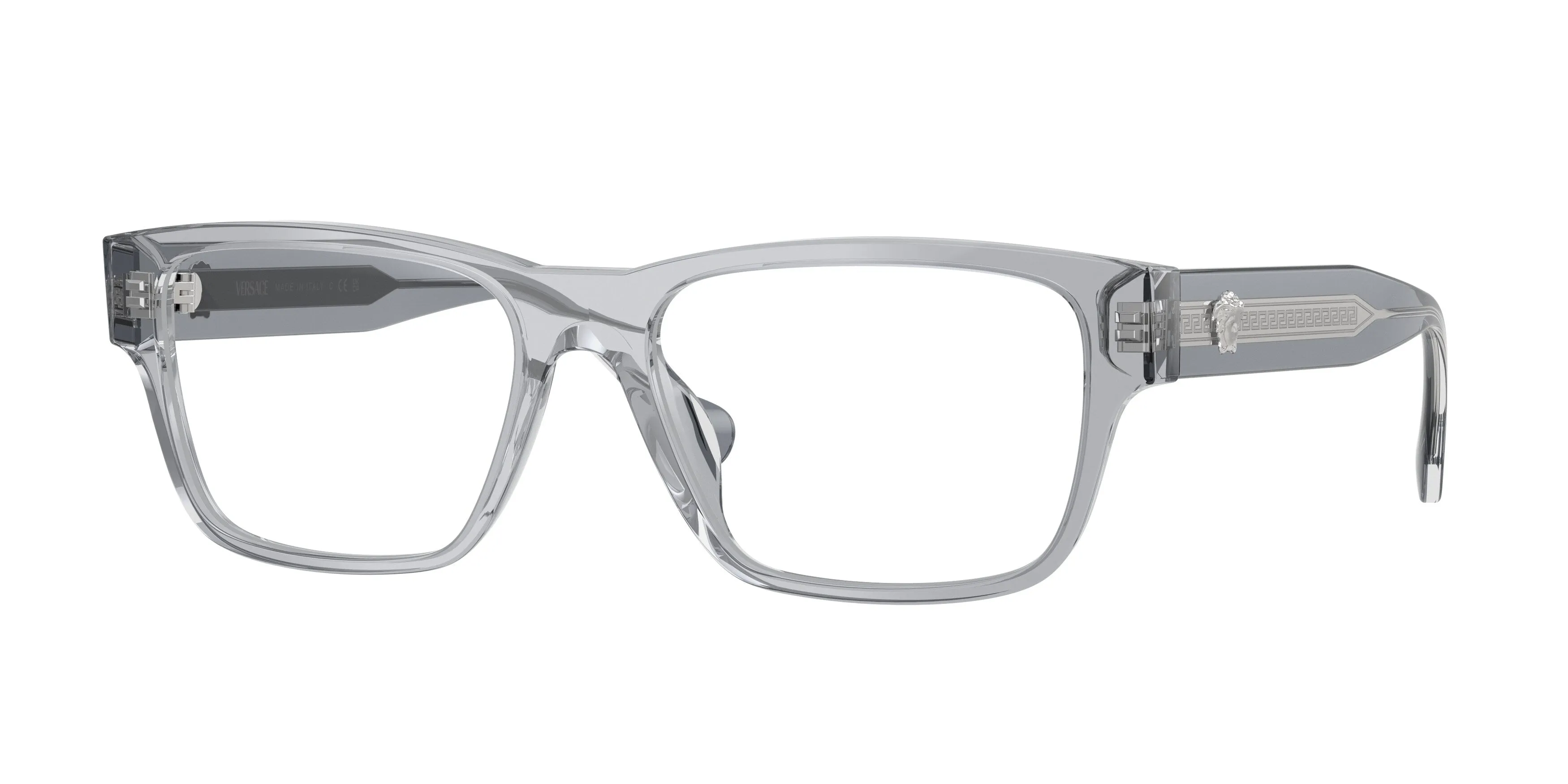 Versace VE3390U 5432 Montature da vista Acetato Grigio Trasparente Squadrata Normale - immagine 1
