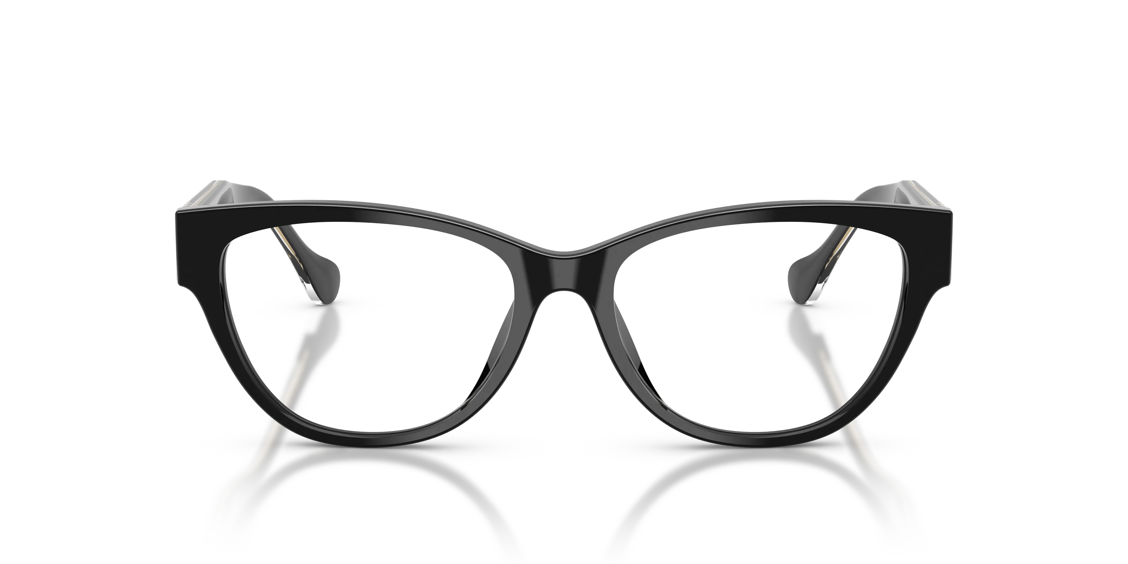 Versace VE3389U GB1 Montature da vista Acetato Nero Trasparente Cat Eye Normale - immagine 3