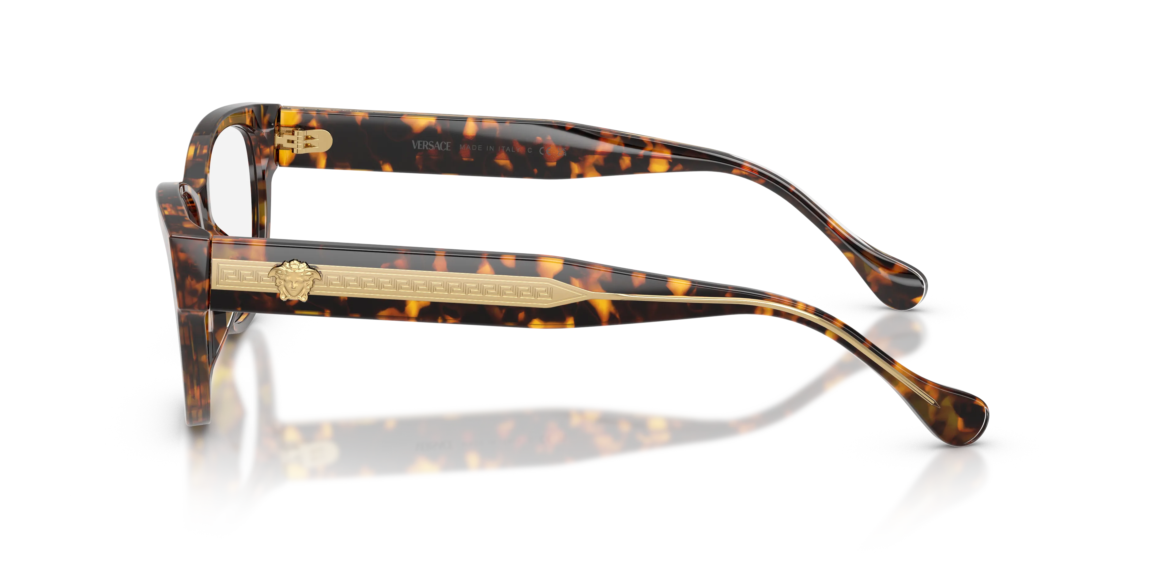 Versace VE3389U 5514 Montature da vista Acetato Tartaruga Trasparente Cat Eye Normale - immagine 4