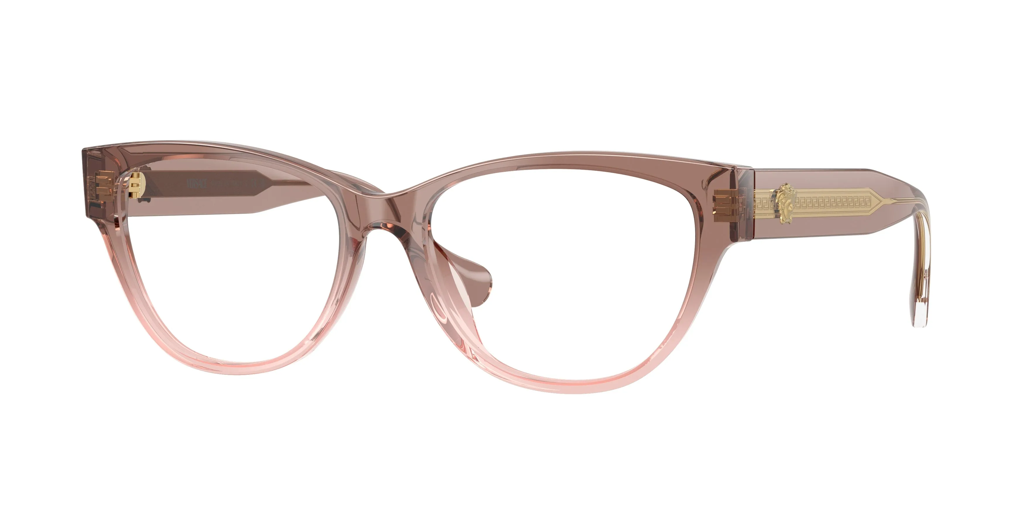 Versace VE3389U 5435 Montature da vista Acetato Tartaruga Trasparente Cat Eye Normale - immagine 1