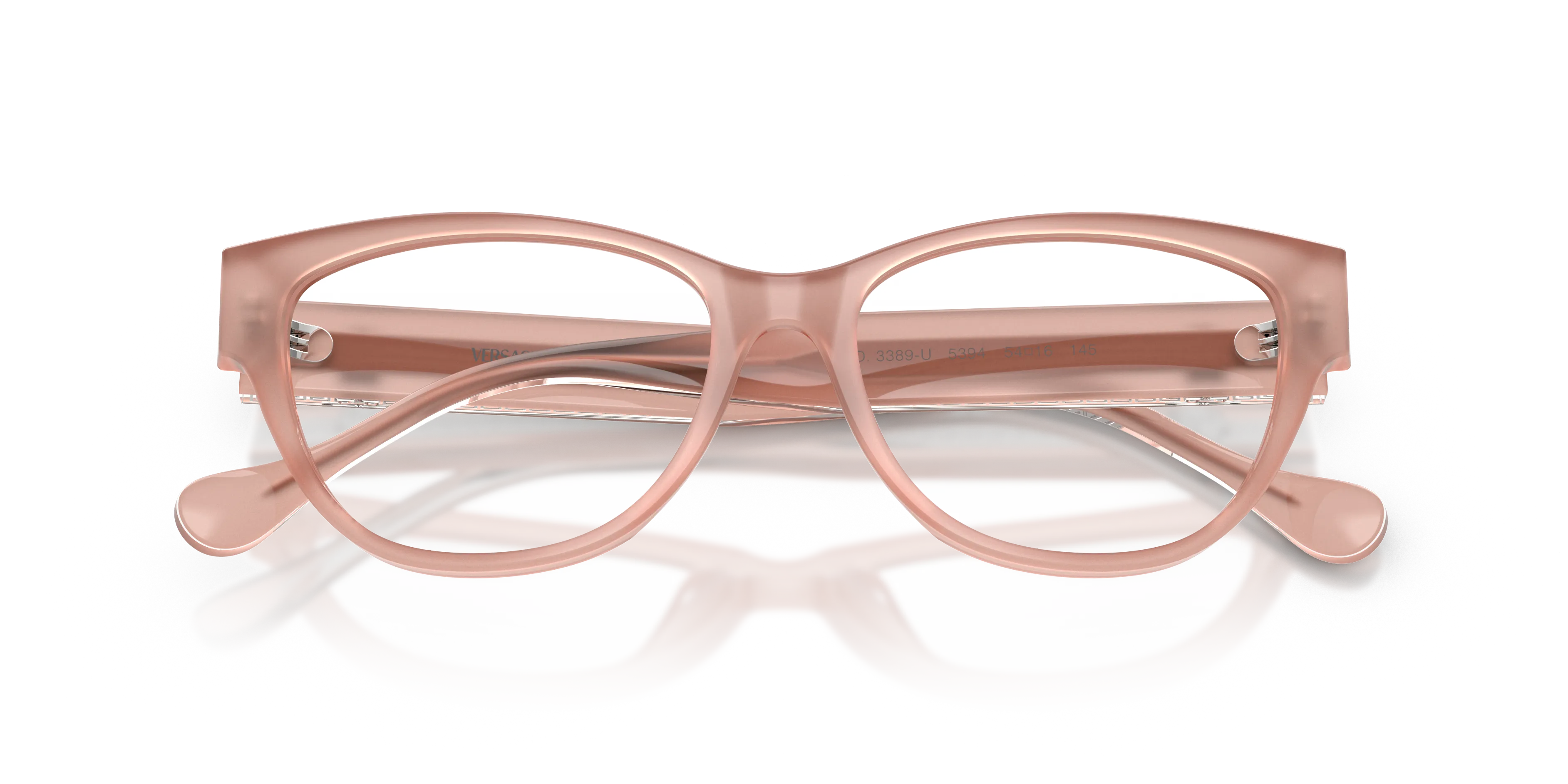 Versace VE3389U 5394 Montature da vista Acetato Rosa Trasparente Cat Eye Normale - immagine 2