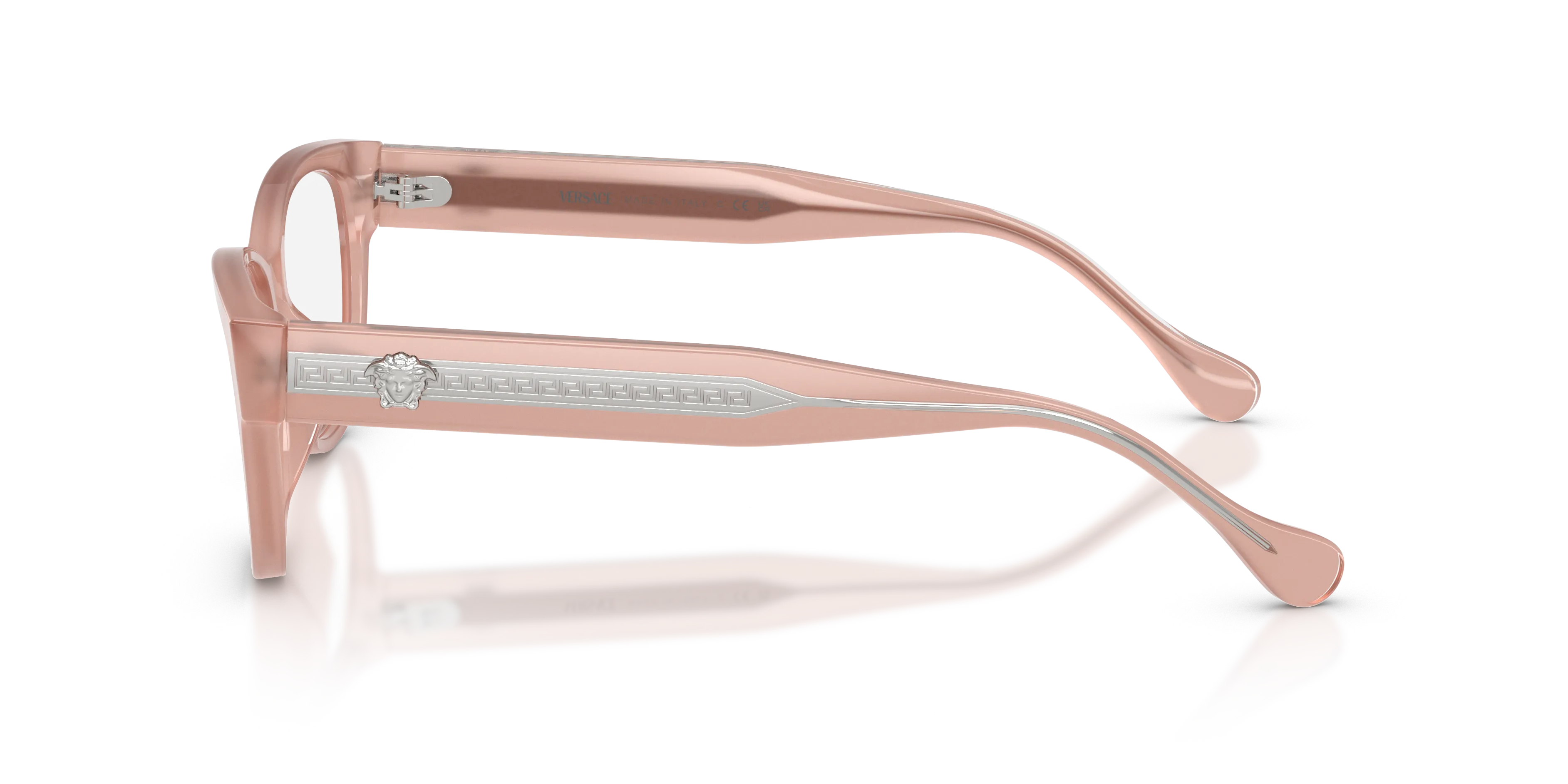 Versace VE3389U 5394 Montature da vista Acetato Rosa Trasparente Cat Eye Normale - immagine 4