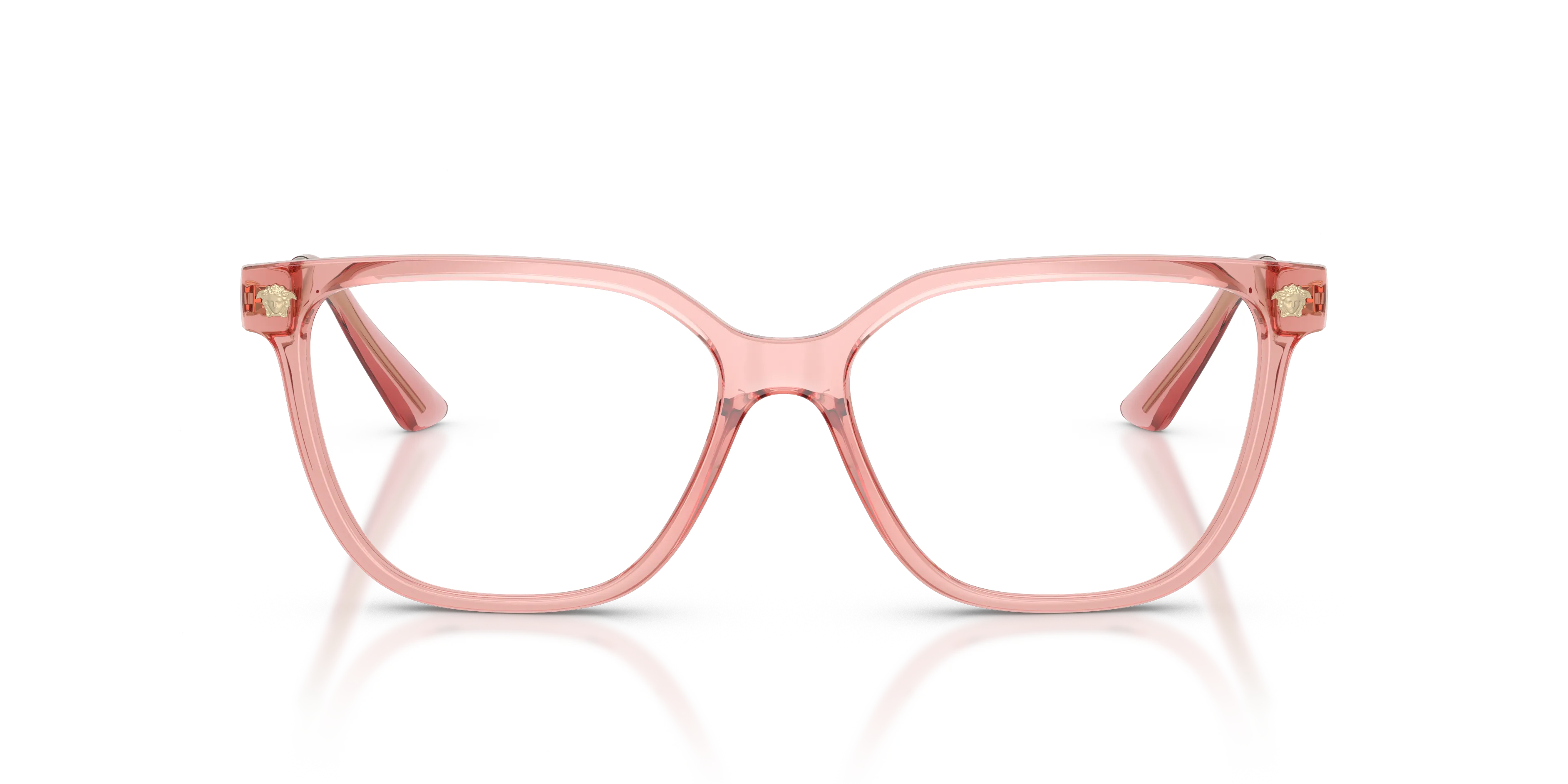 Versace VE3388U 5322 Montature da vista Iniettato Rosa Trasparente Squadrata Normale - immagine 3