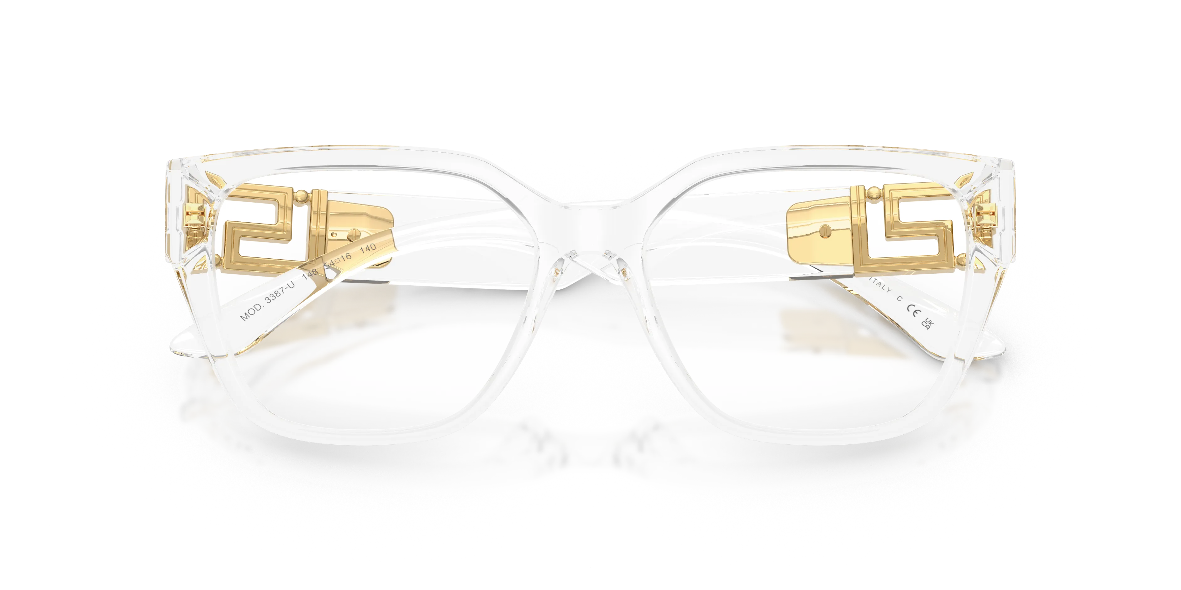 Versace VE3387U 148 Montature da vista Iniettato Trasparente Trasparente Squadrata Normale - immagine 2