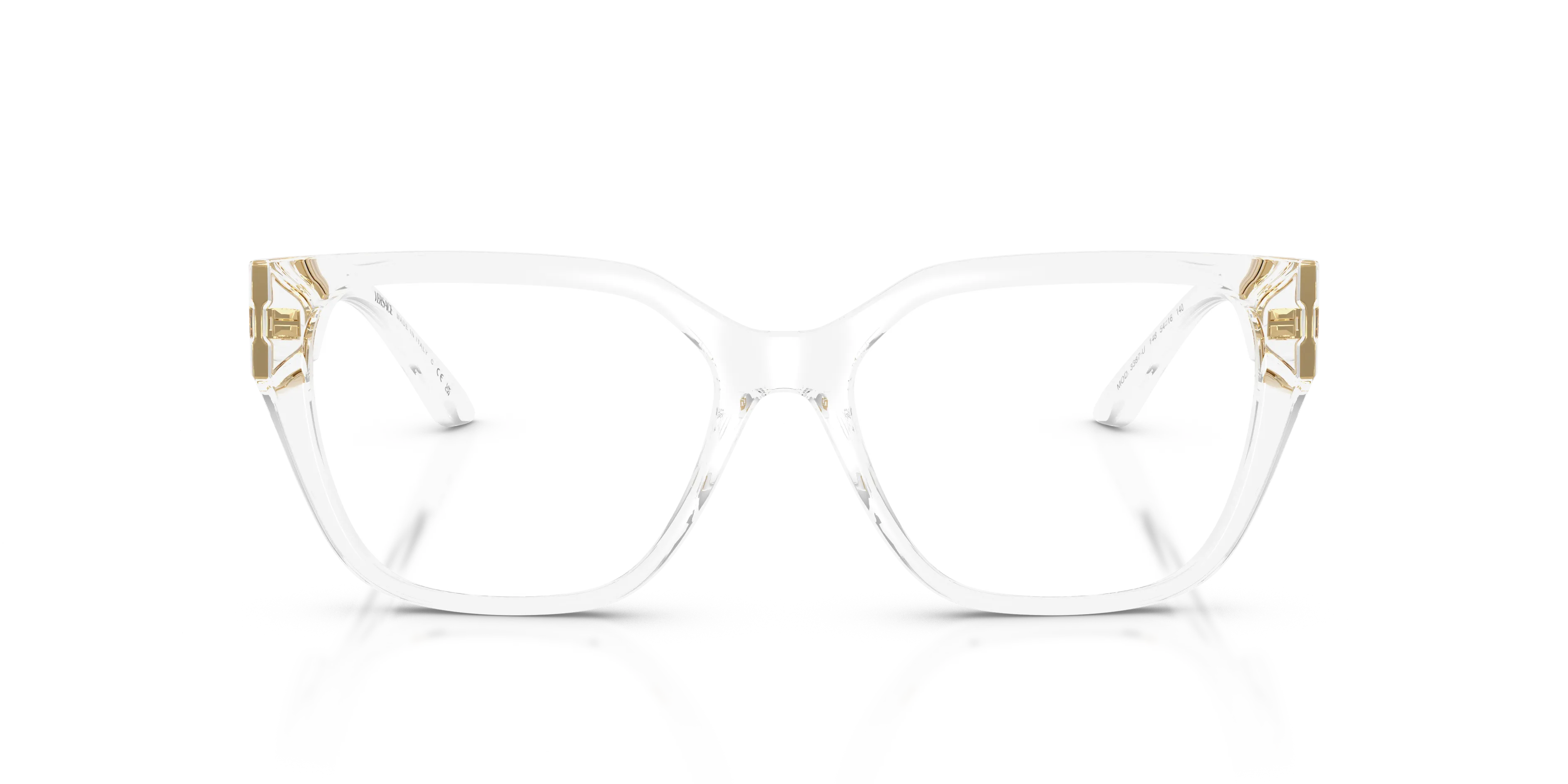 Versace VE3387U 148 Montature da vista Iniettato Trasparente Trasparente Squadrata Normale - immagine 3