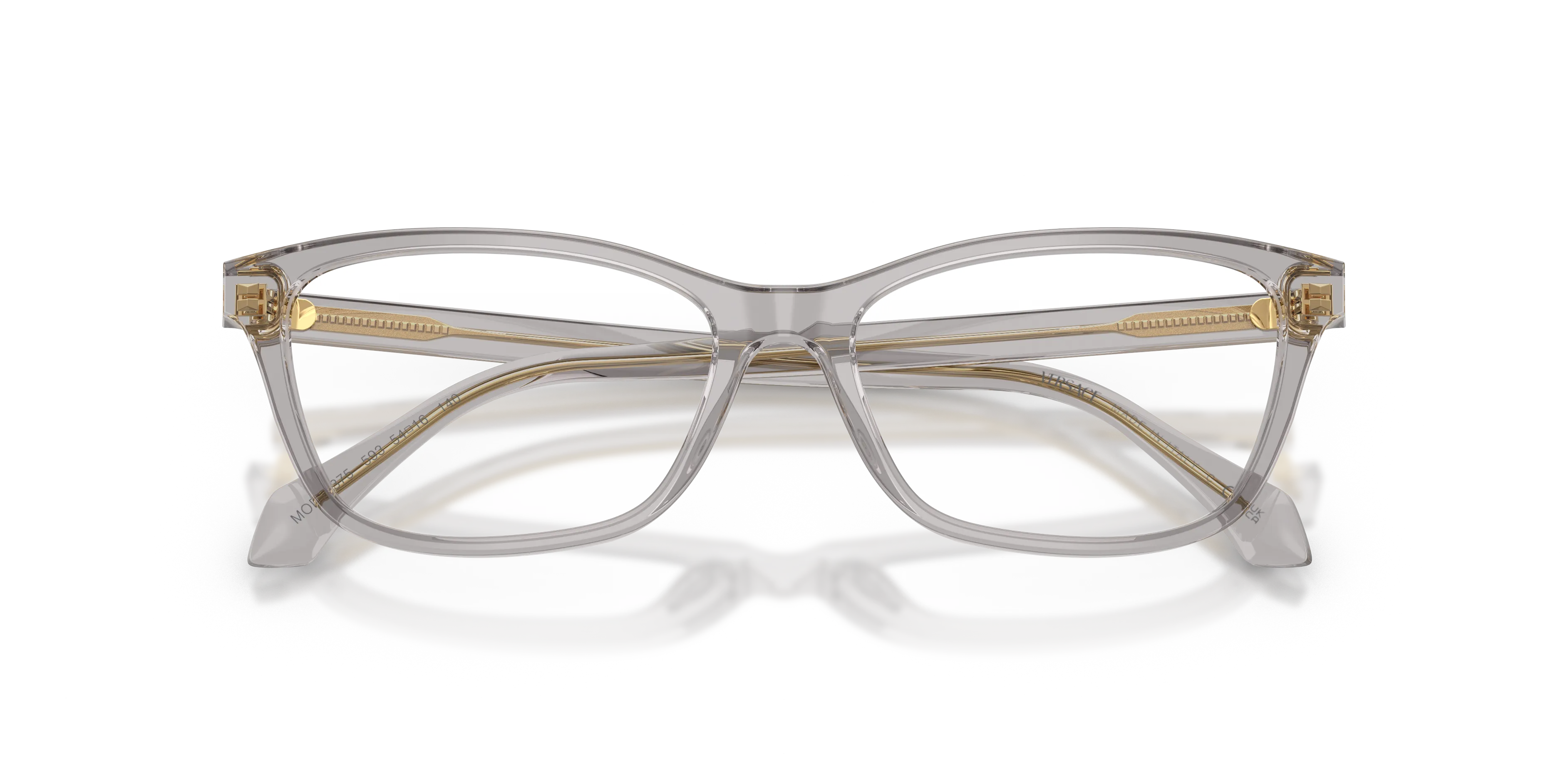 Versace VE3375 593 Montature da vista Acetato Grigio Trasparente Cat Eye Normale - immagine 2