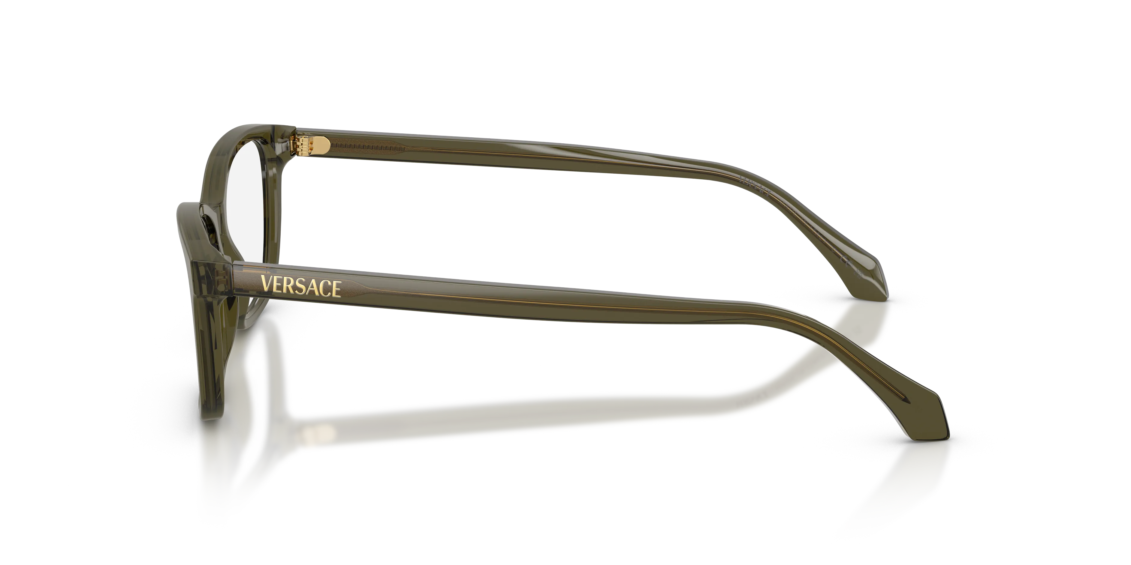 Versace VE3375 5542 Montature da vista Acetato Verde Trasparente Cat Eye Normale - immagine 4