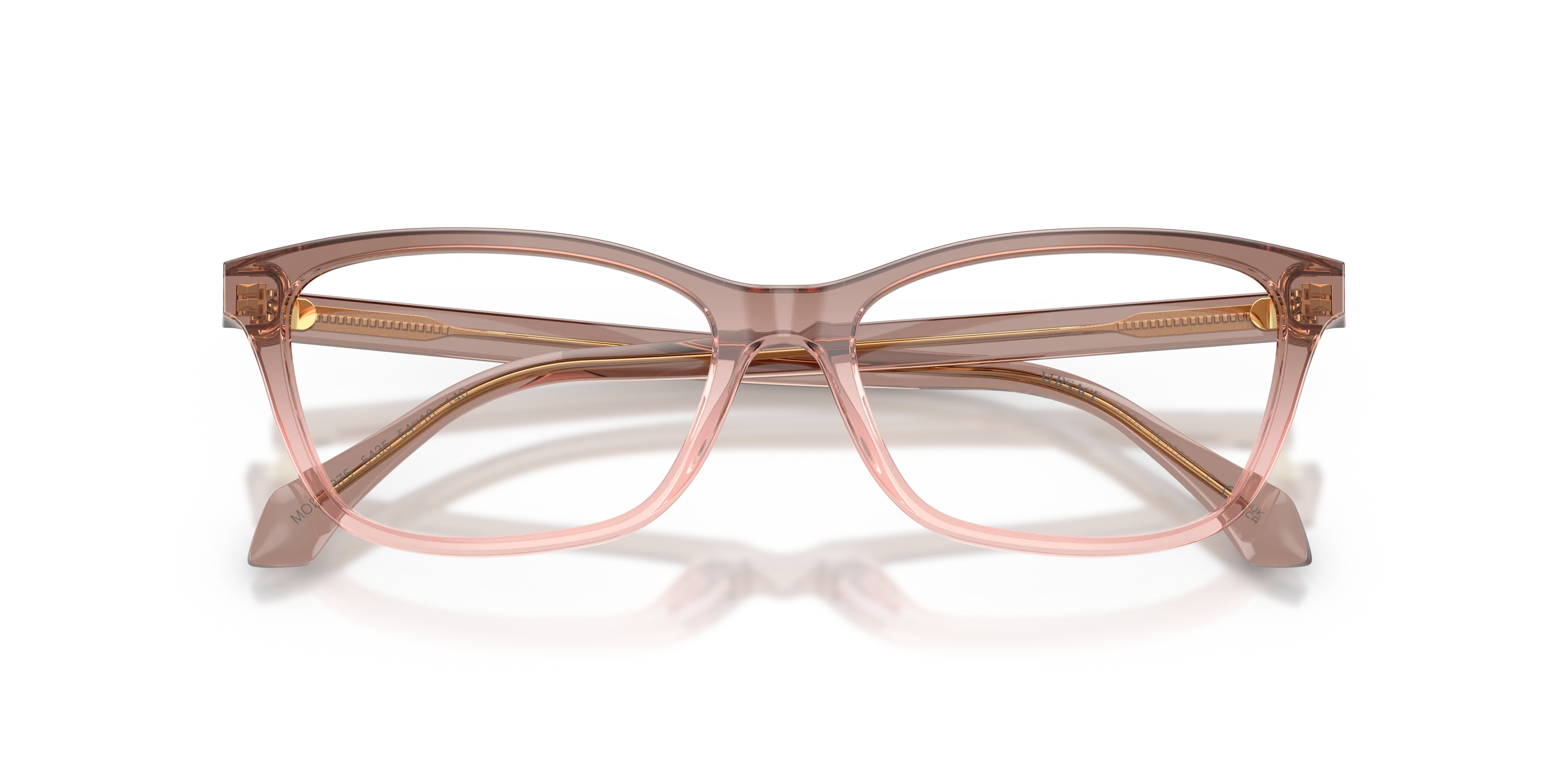Versace VE3375 5435 Montature da vista Acetato Marrone Trasparente Cat Eye Normale - immagine 2