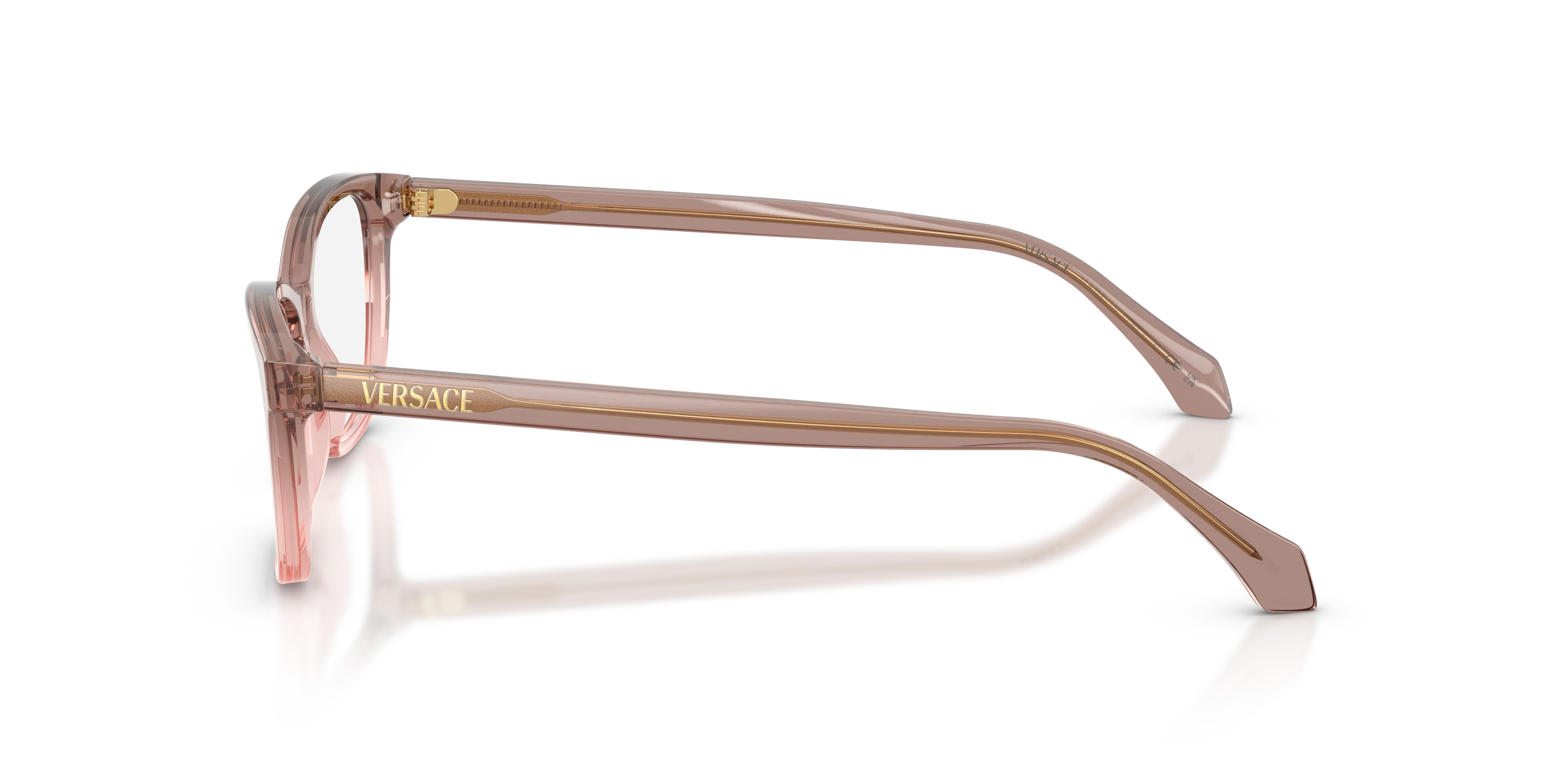 Versace VE3375 5435 Montature da vista Acetato Marrone Trasparente Cat Eye Normale - immagine 4