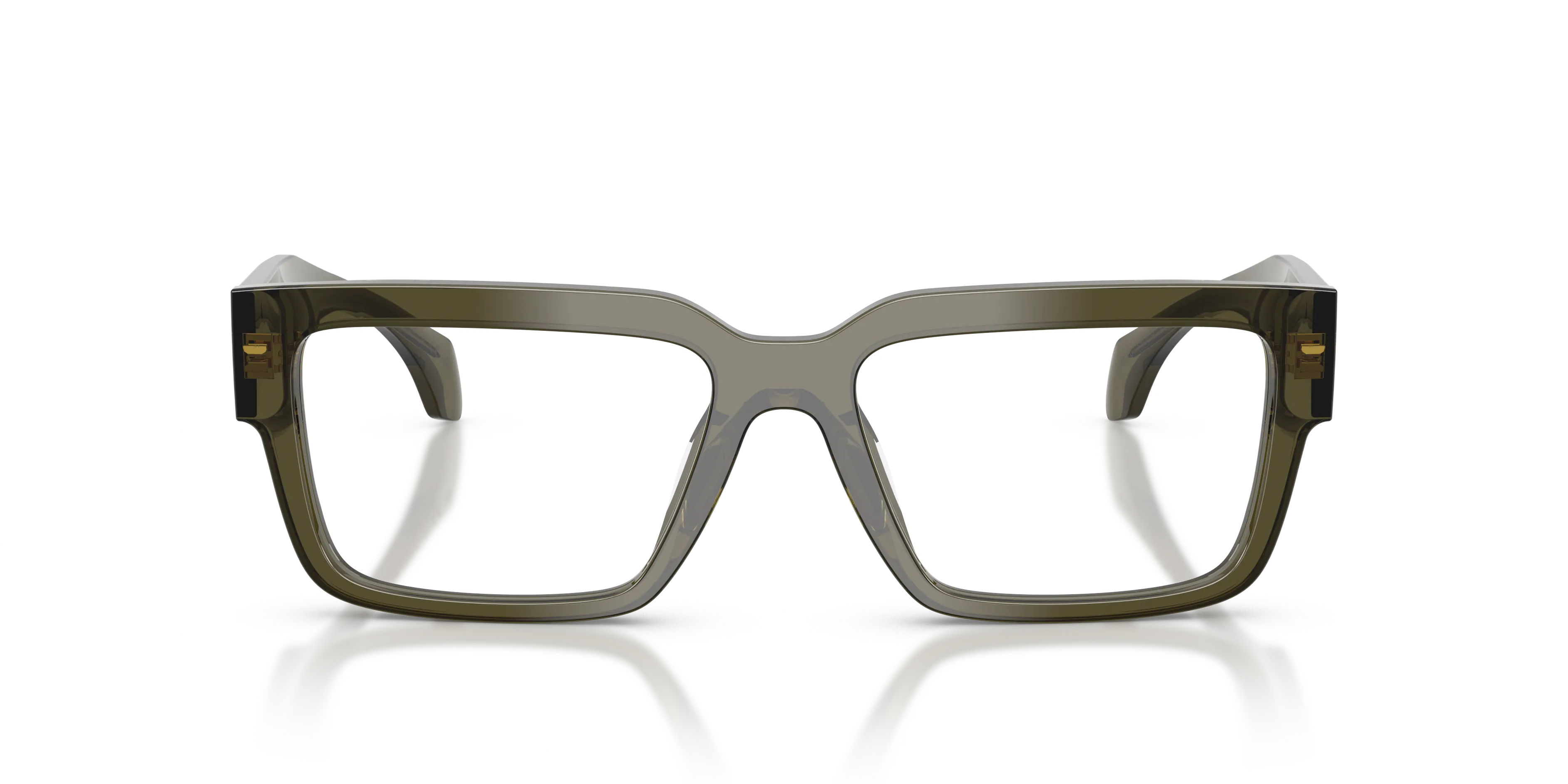 Versace VE3374U 5542 Montature da vista Acetato Verde Trasparente Squadrata Normale - immagine 3