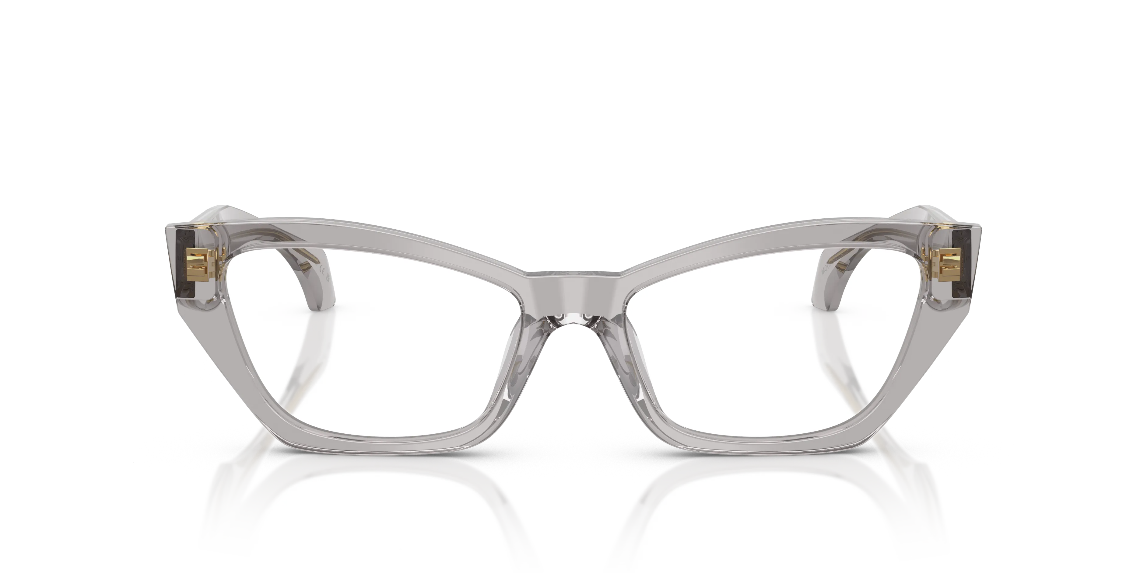 Versace VE3373U 593 Montature da vista Acetato Grigio Trasparente Cat Eye Normale - immagine 3