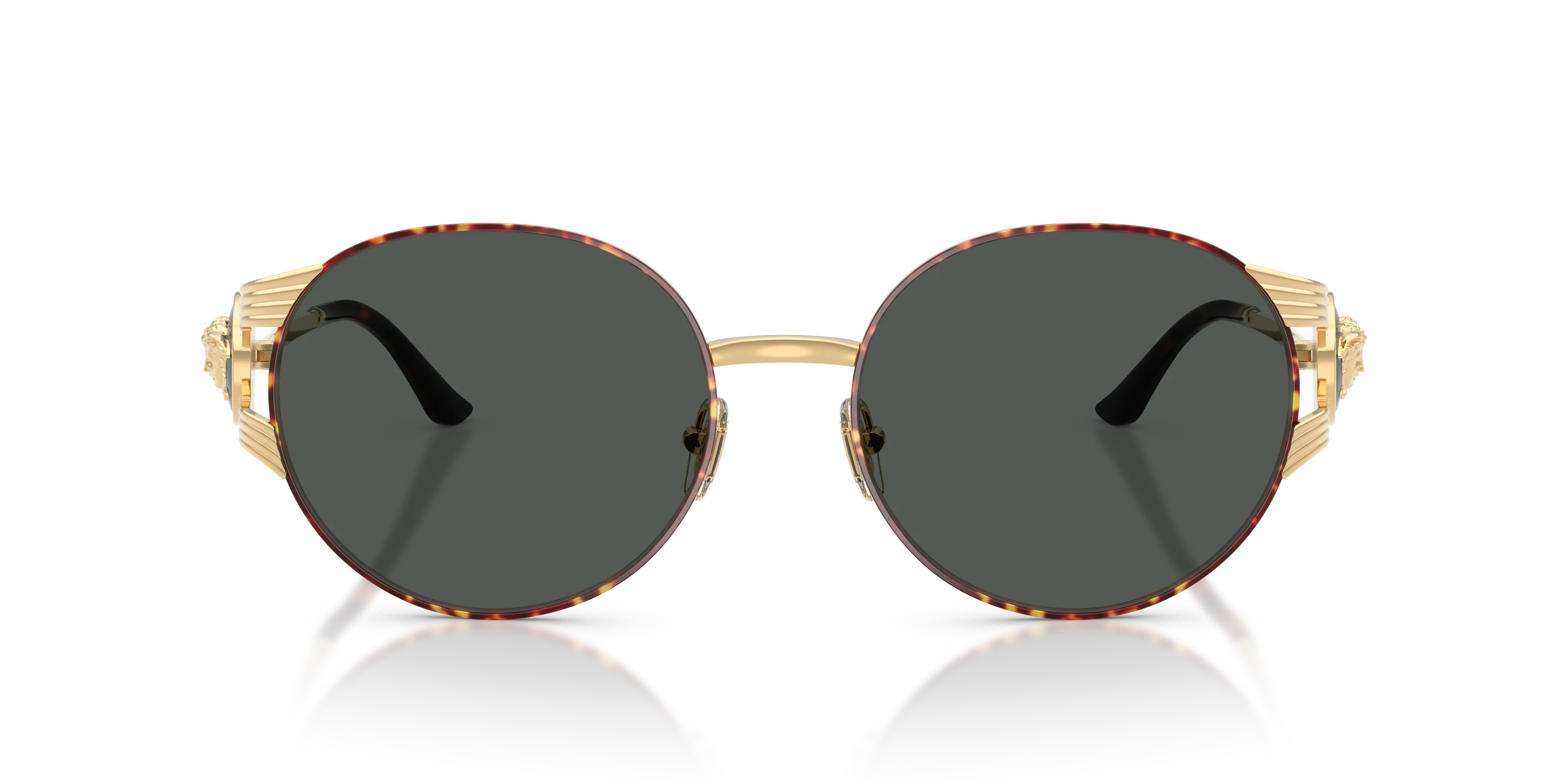 Versace VE2303 152587 Occhiali da sole Metallo Oro Grigio Rotonda Normale - immagine 3