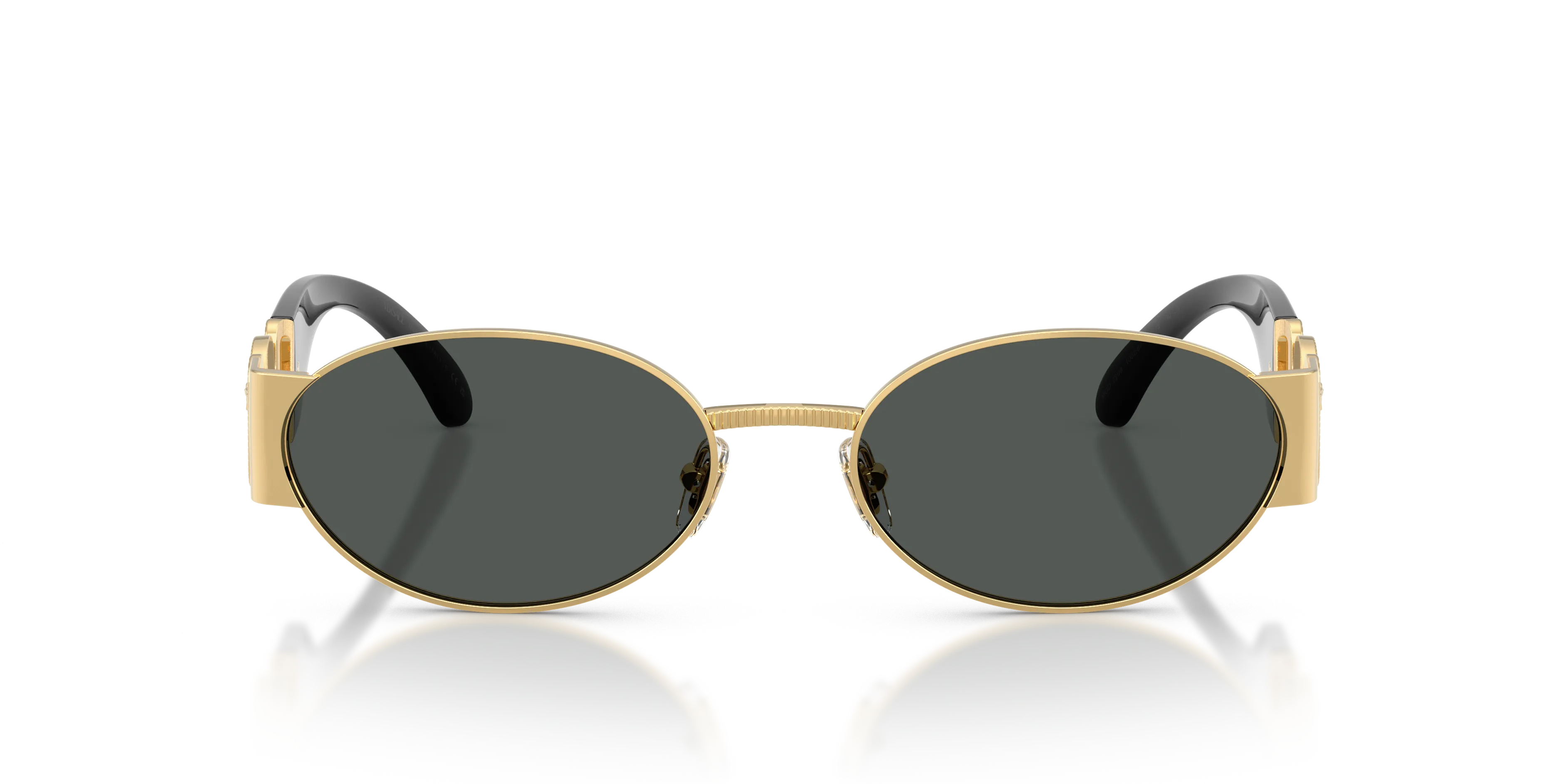 Versace VE2299 100287 Occhiali da sole Metallo Oro Grigio Rotonda Normale - immagine 3