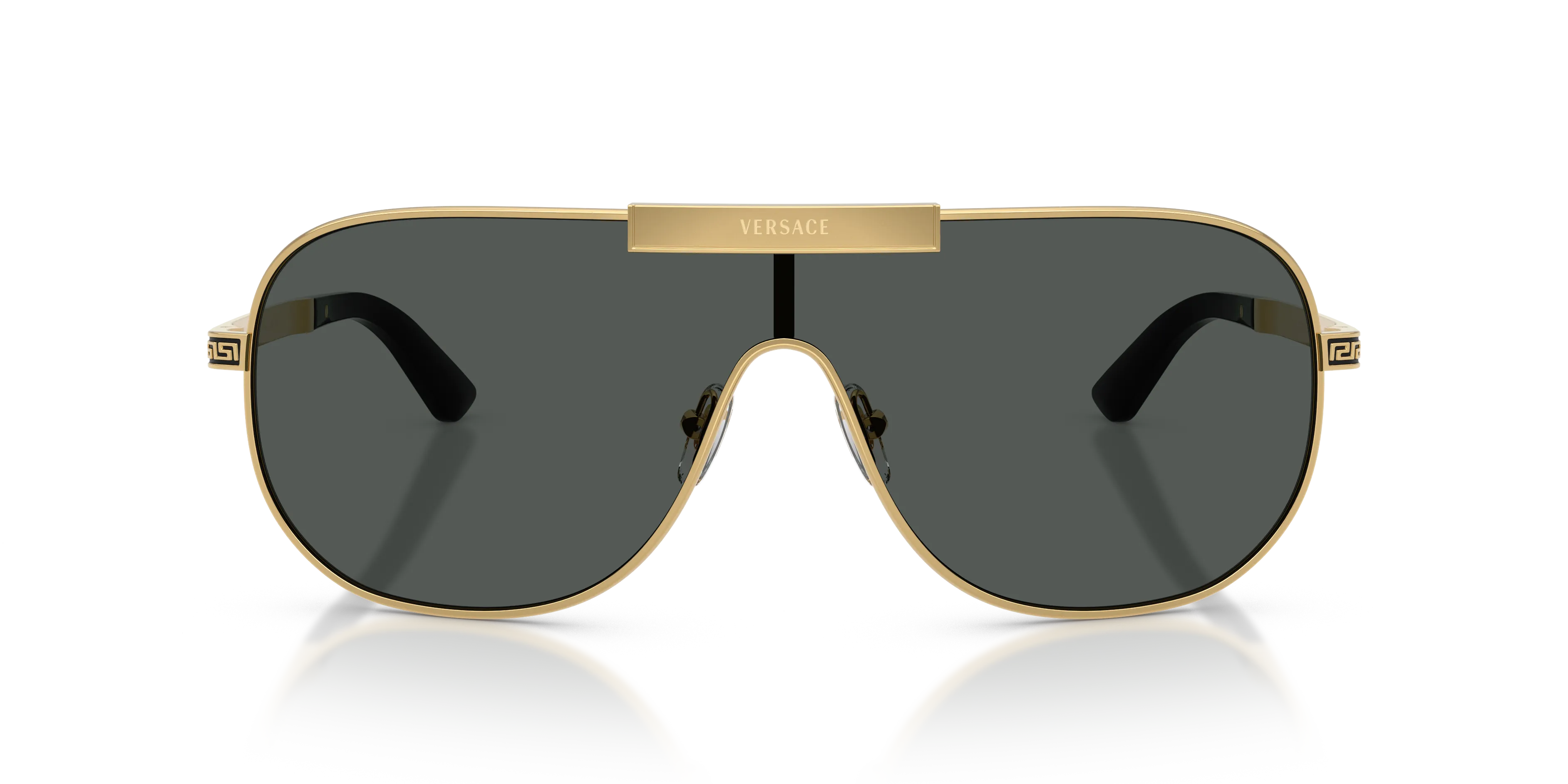 Versace VE2293 100287 Occhiali da sole Metallo Oro Grigio Geometrica Normale - immagine 3