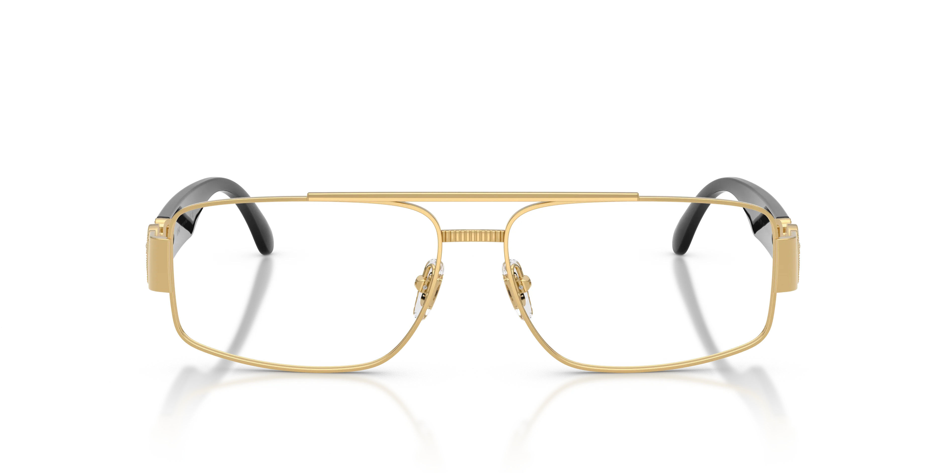 Versace VE1317 1002 Montature da vista Metallo Oro Trasparente Squadrata Normale - immagine 3