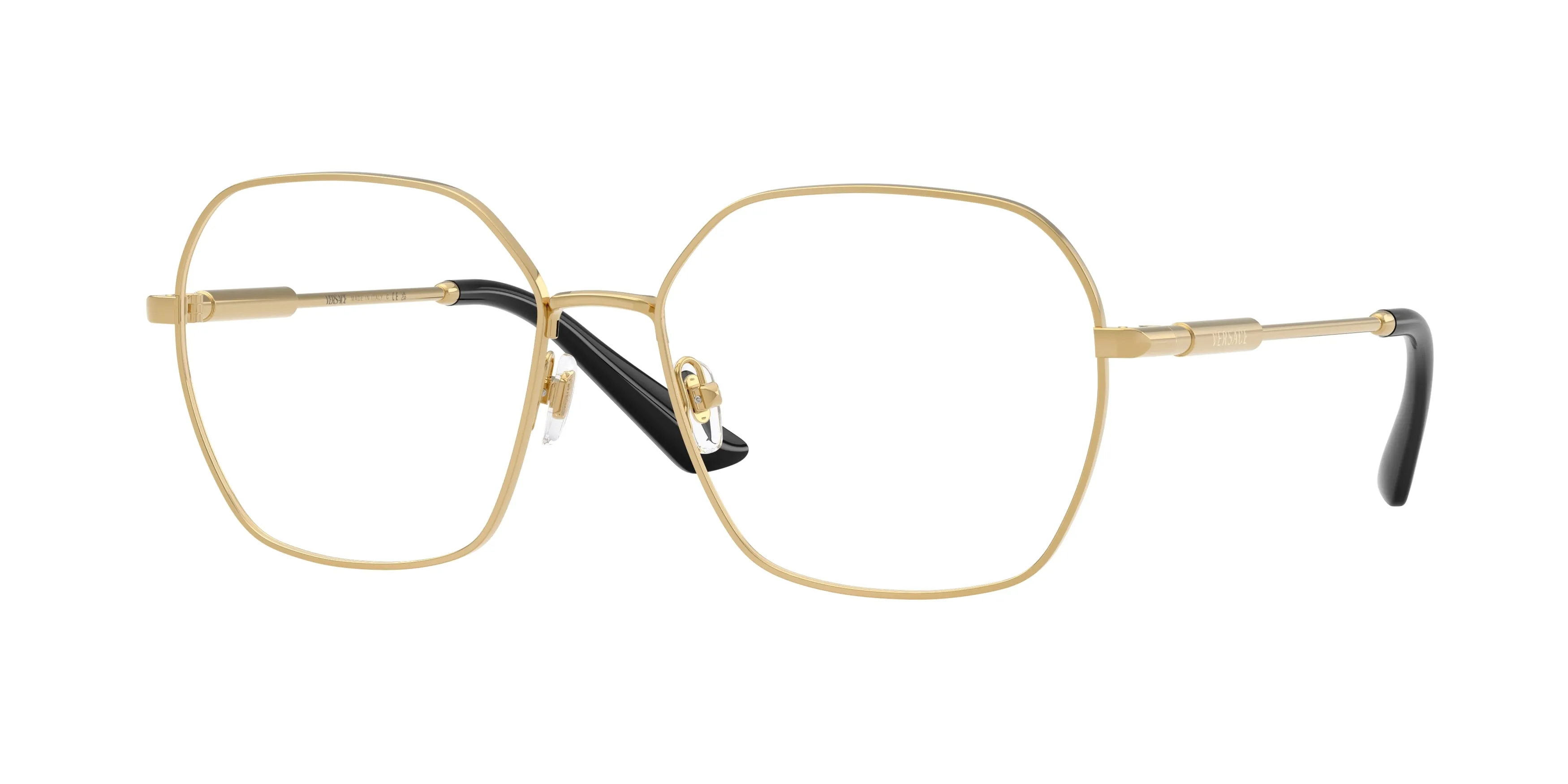 Versace VE1316 1002 Montature da vista Metallo Oro Trasparente Squadrata Normale - immagine 1