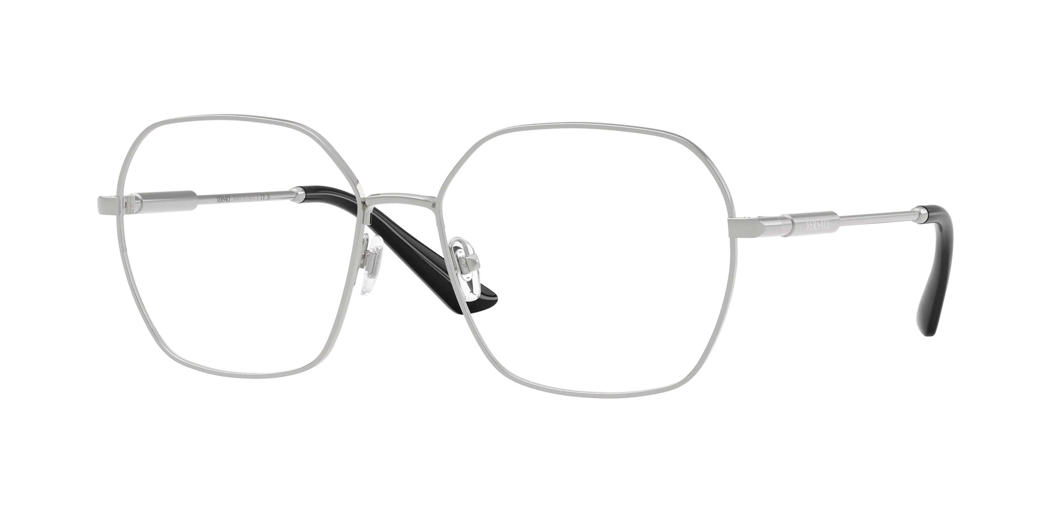 Versace VE1316 1001 Montature da vista Metallo Argento Trasparente Squadrata Normale - immagine 1