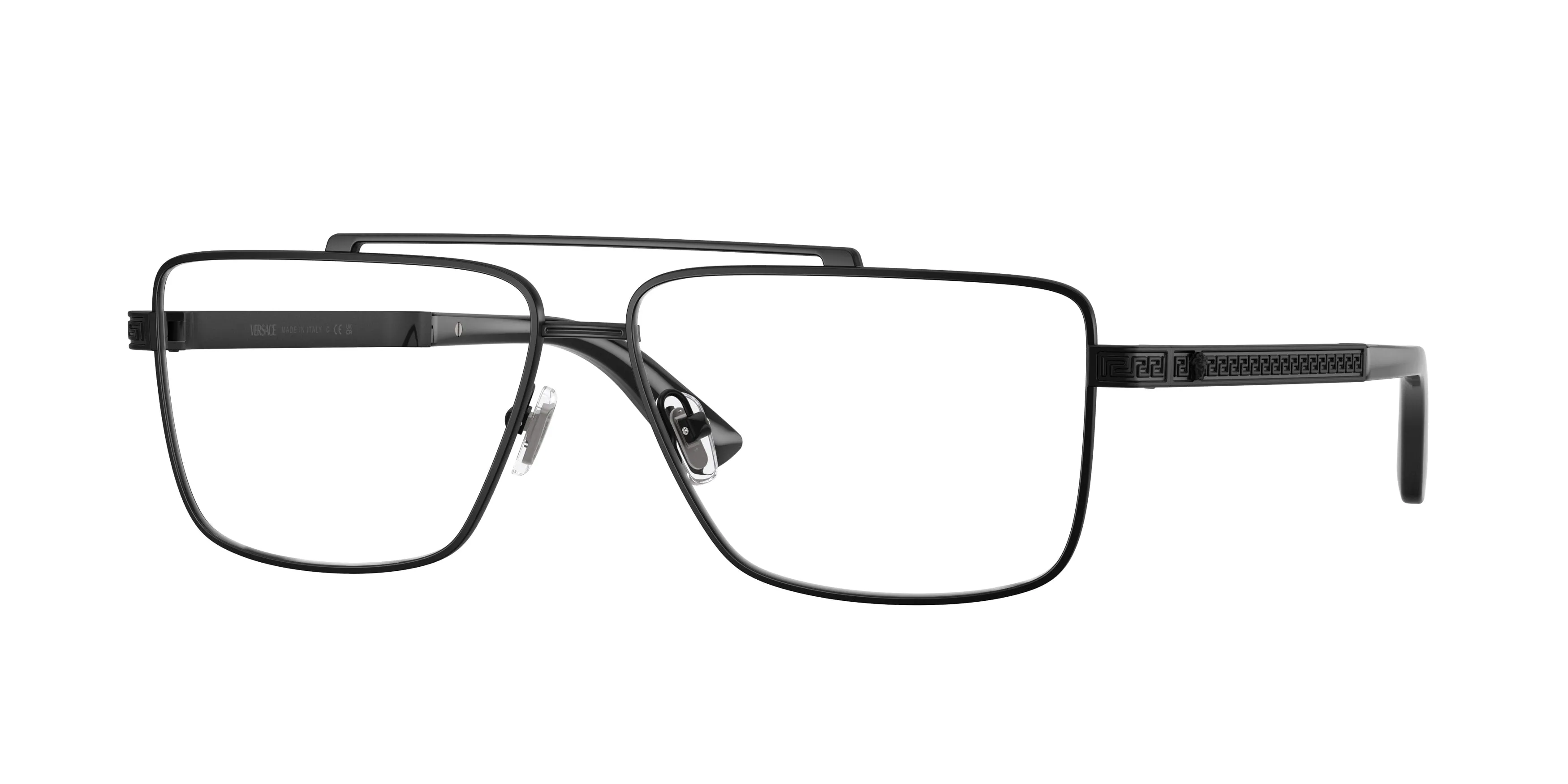 Versace VE1315 1261 Montature da vista Metallo Nero Trasparente Squadrata Normale - immagine 1