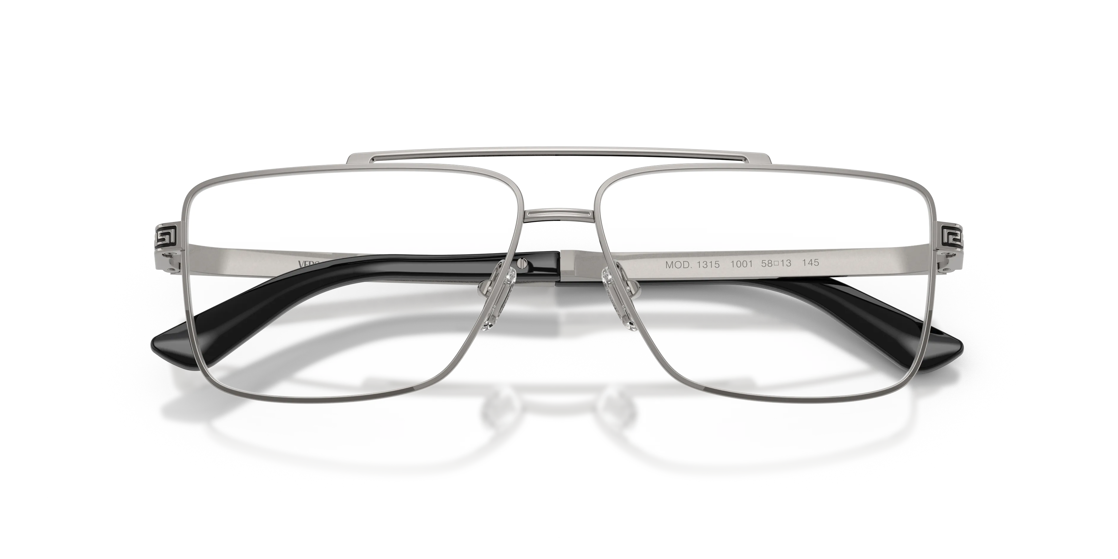 Versace VE1315 1001 Montature da vista Metallo Grigio Trasparente Squadrata Normale - immagine 2