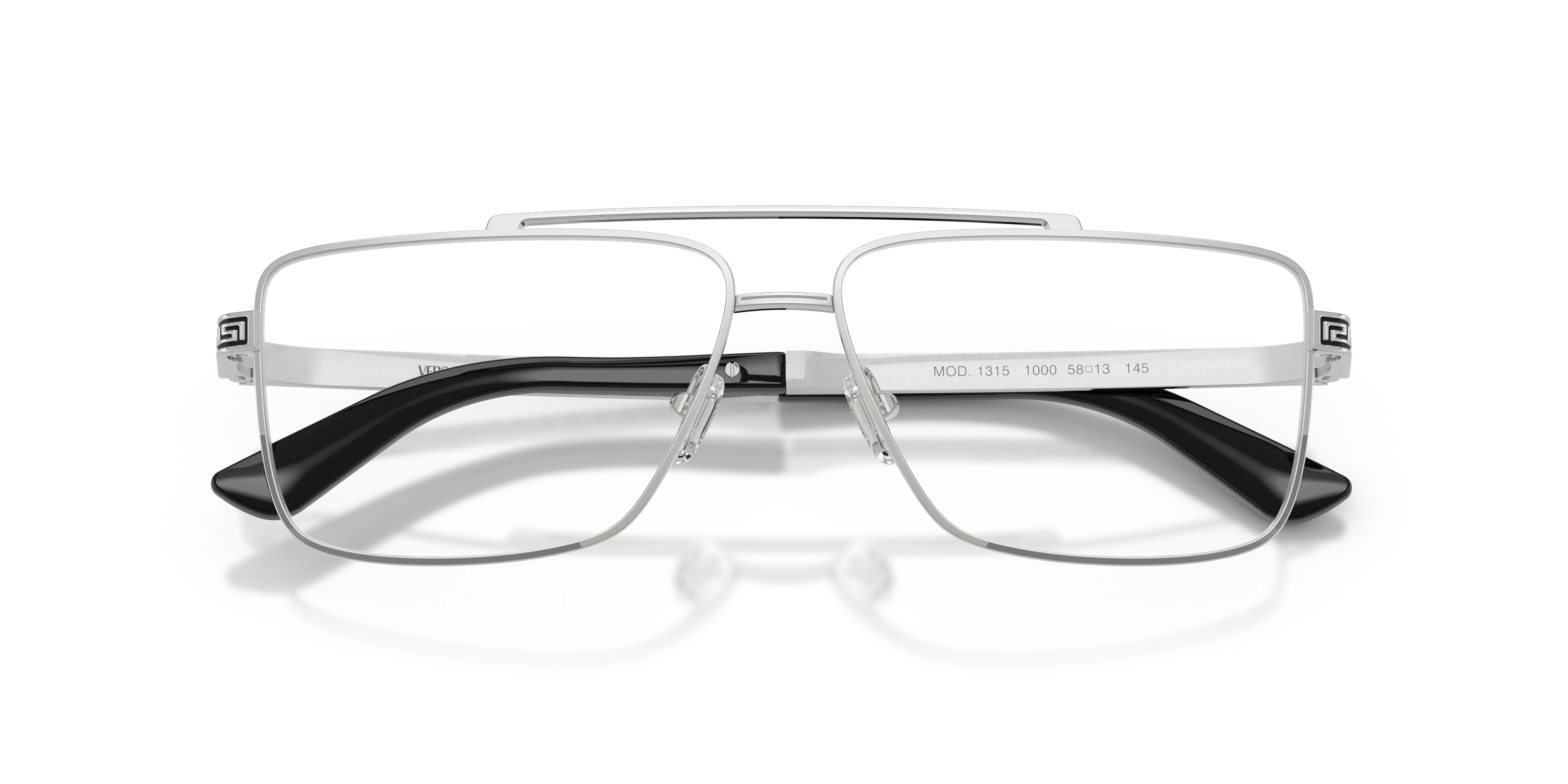 Versace VE1315 1000 Montature da vista Metallo Argento Trasparente Squadrata Normale - immagine 2