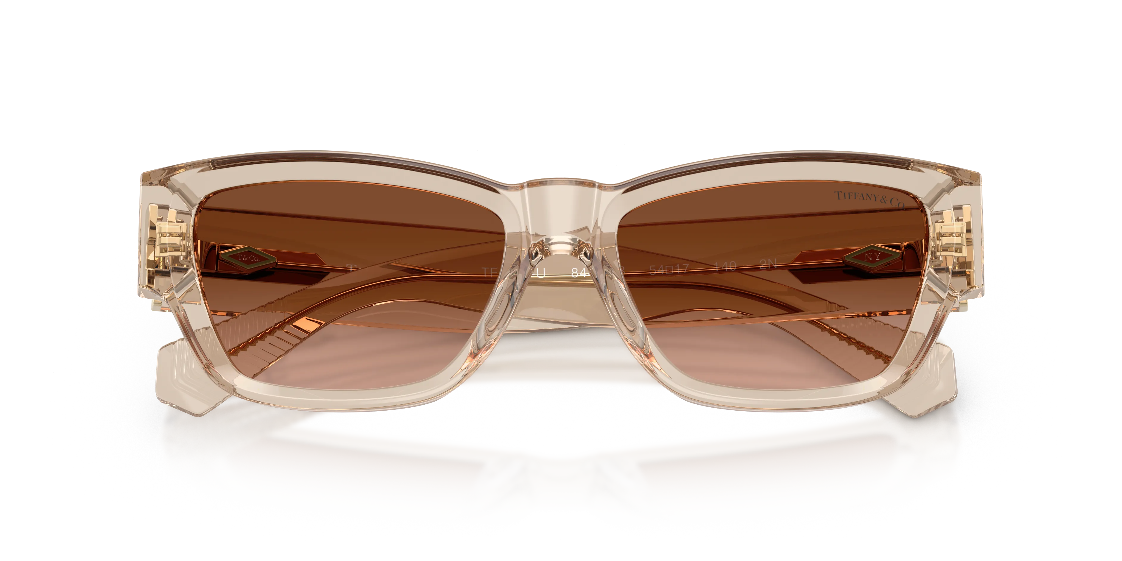 Tiffany TF4265U 84453B Occhiali da sole Acetato Marrone Marrone Squadrata Normale Sfumato - immagine 2