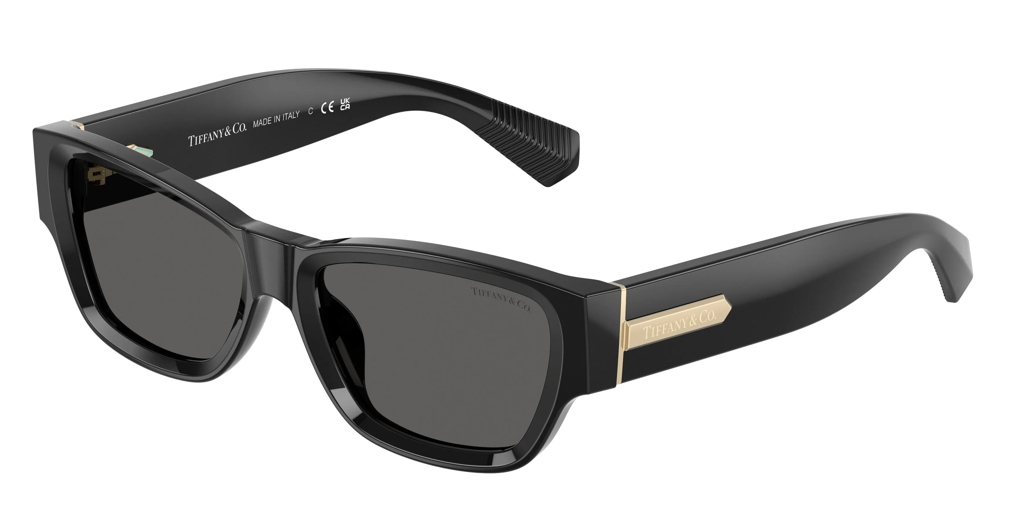 Tiffany TF4265U 8001S4 Occhiali da sole Acetato Nero Grigio Squadrata Normale - immagine 1