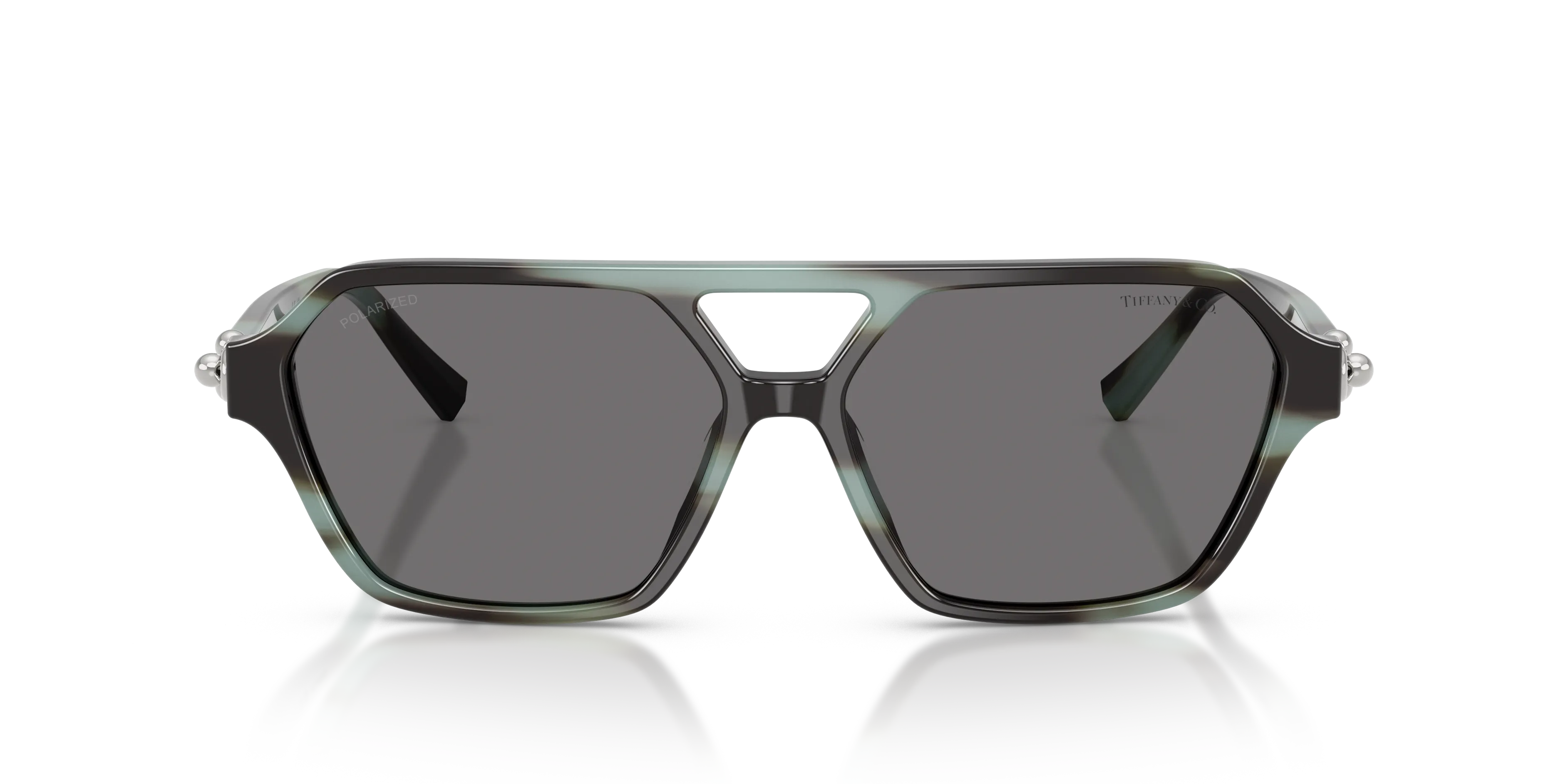 Tiffany TF4264U 844381 Occhiali da sole Acetato Tartaruga Grigio Squadrata Polarizzata - immagine 3