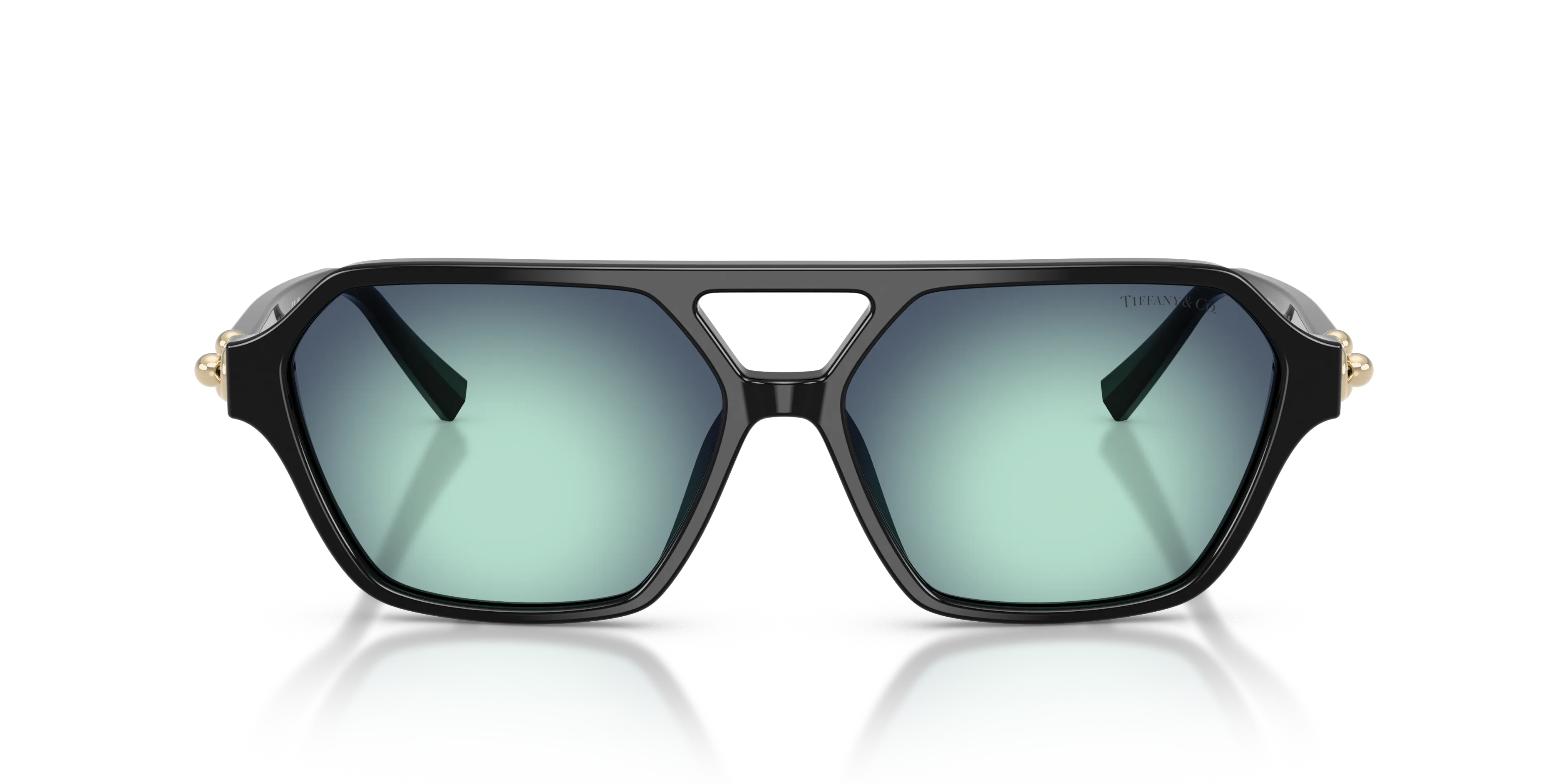 Tiffany TF4264U 80019S Occhiali da sole Acetato Nero Blu Squadrata Normale Sfumato - immagine 3