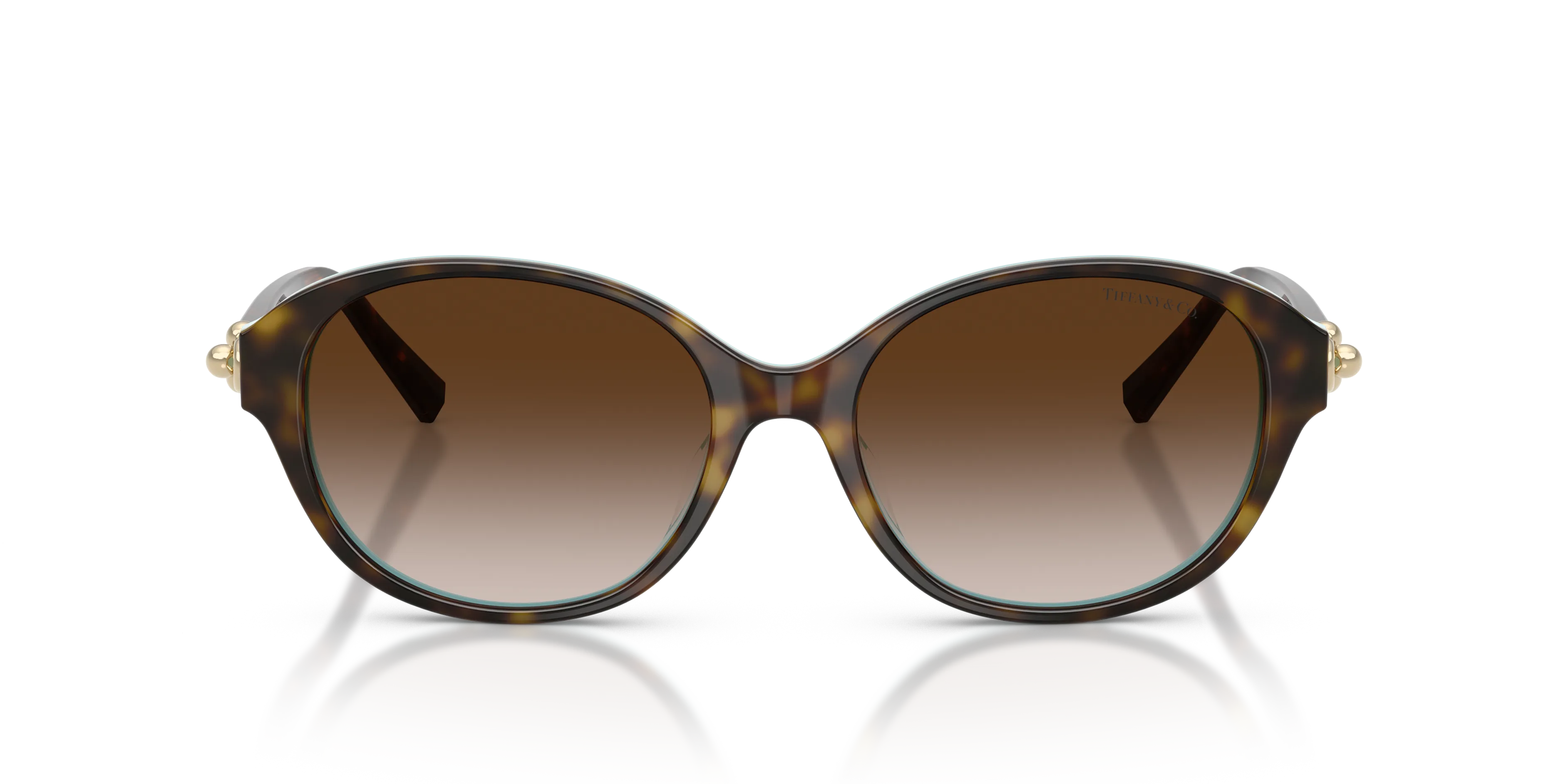 Tiffany TF4263D 81343B Occhiali da sole Acetato Marrone Marrone Rotonda Normale Sfumato - immagine 3