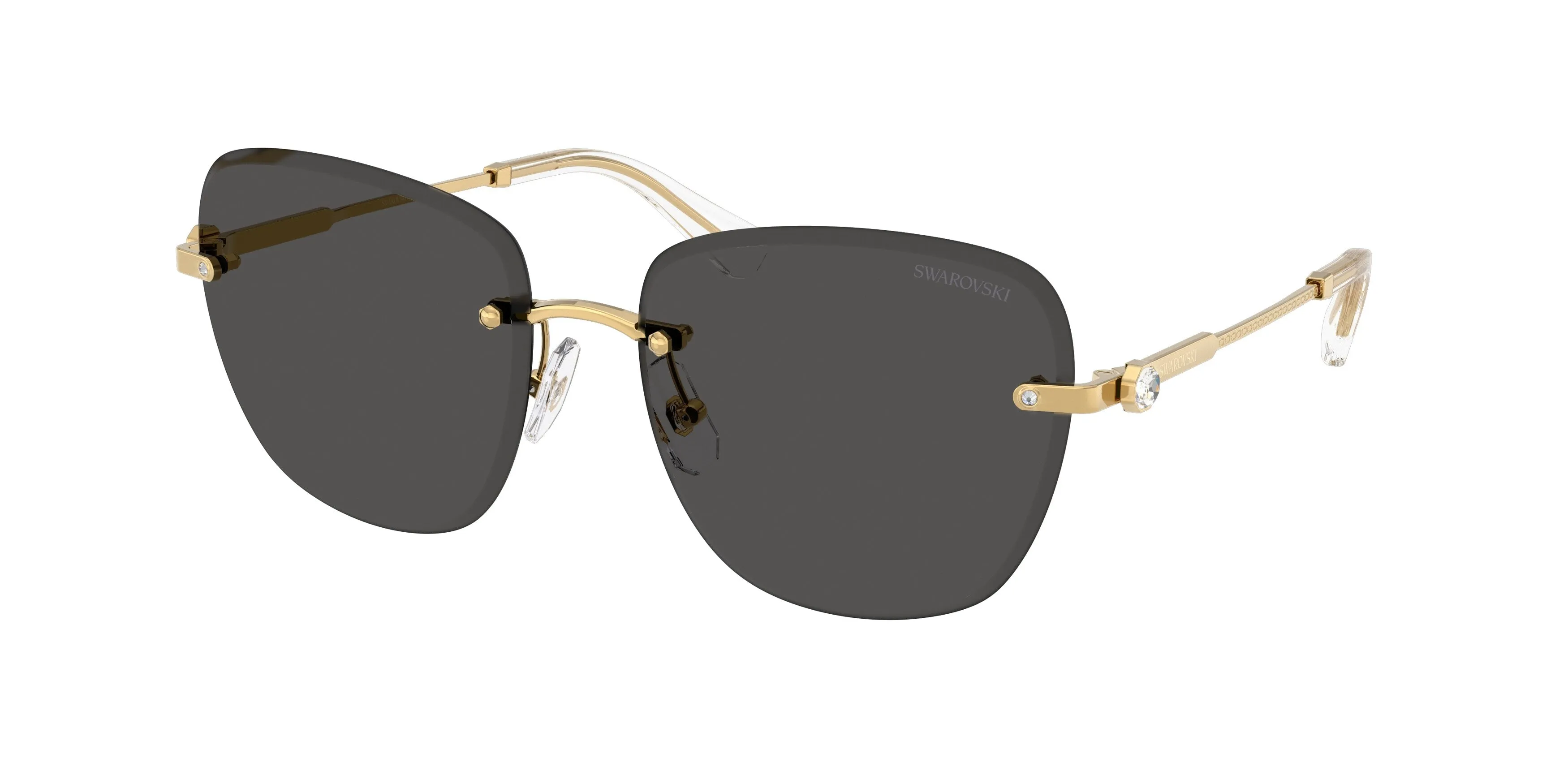 Swarovski SK7043 400487 Occhiali da sole Metallo Oro Grigio Squadrata Normale - immagine 1