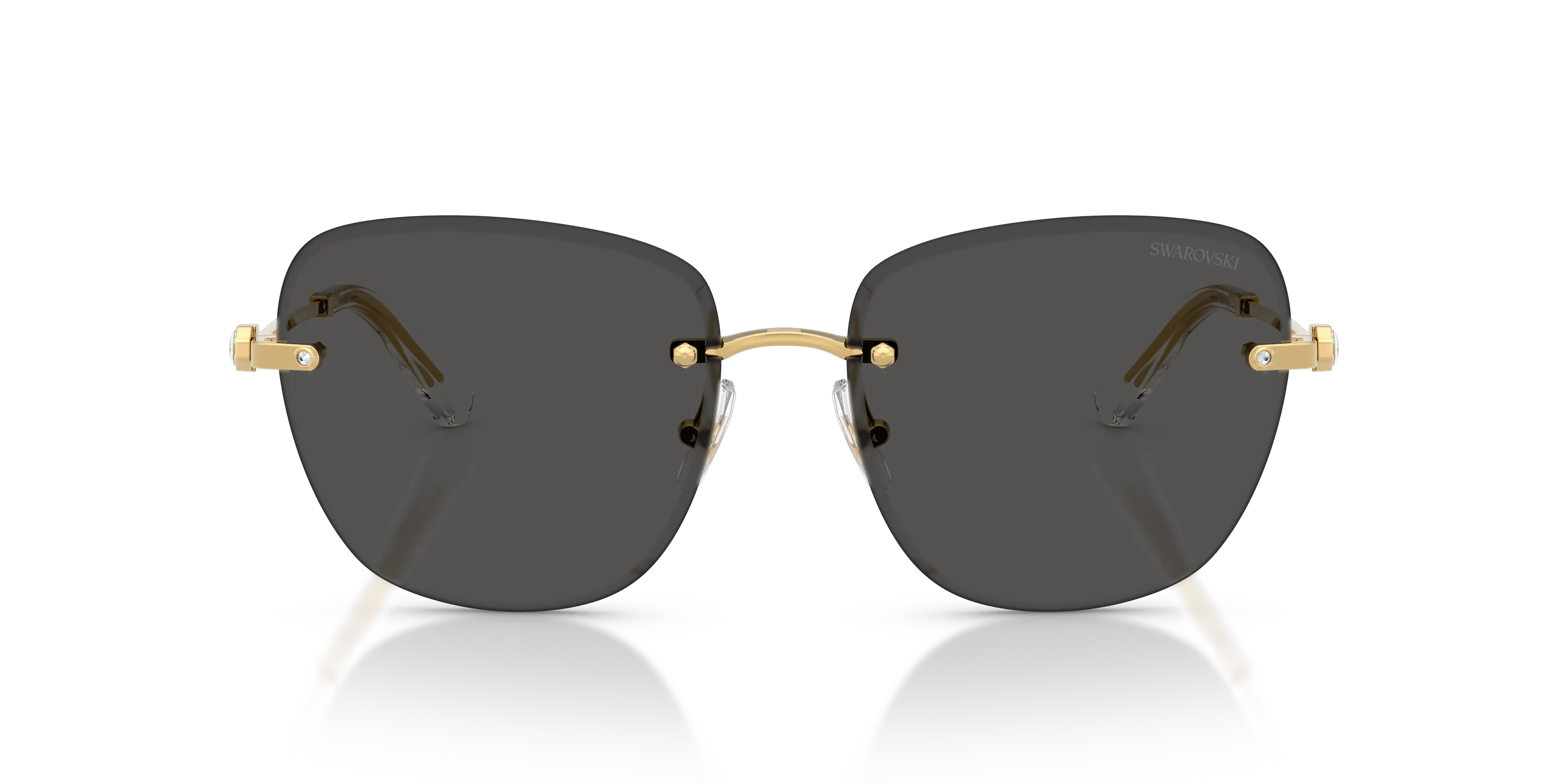 Swarovski SK7043 400487 Occhiali da sole Metallo Oro Grigio Squadrata Normale - immagine 3