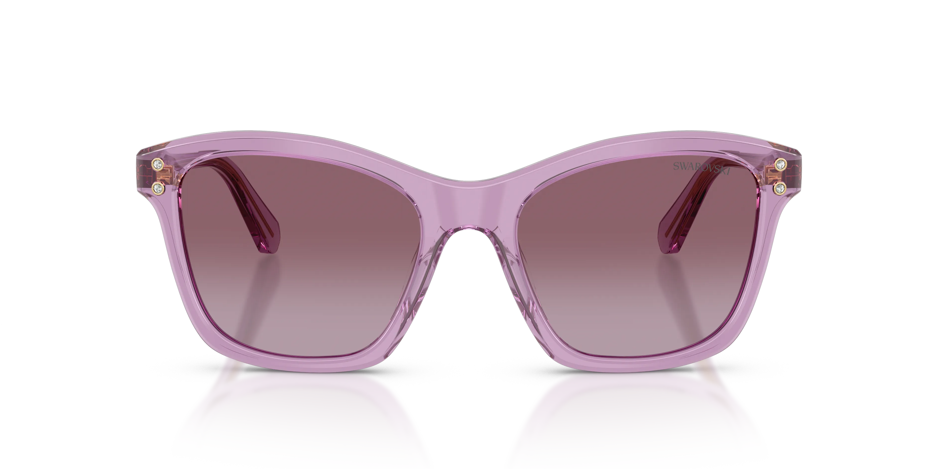 Swarovski SK6063 10968H Occhiali da sole Acetato Viola Viola Squadrata Normale Sfumato - immagine 3