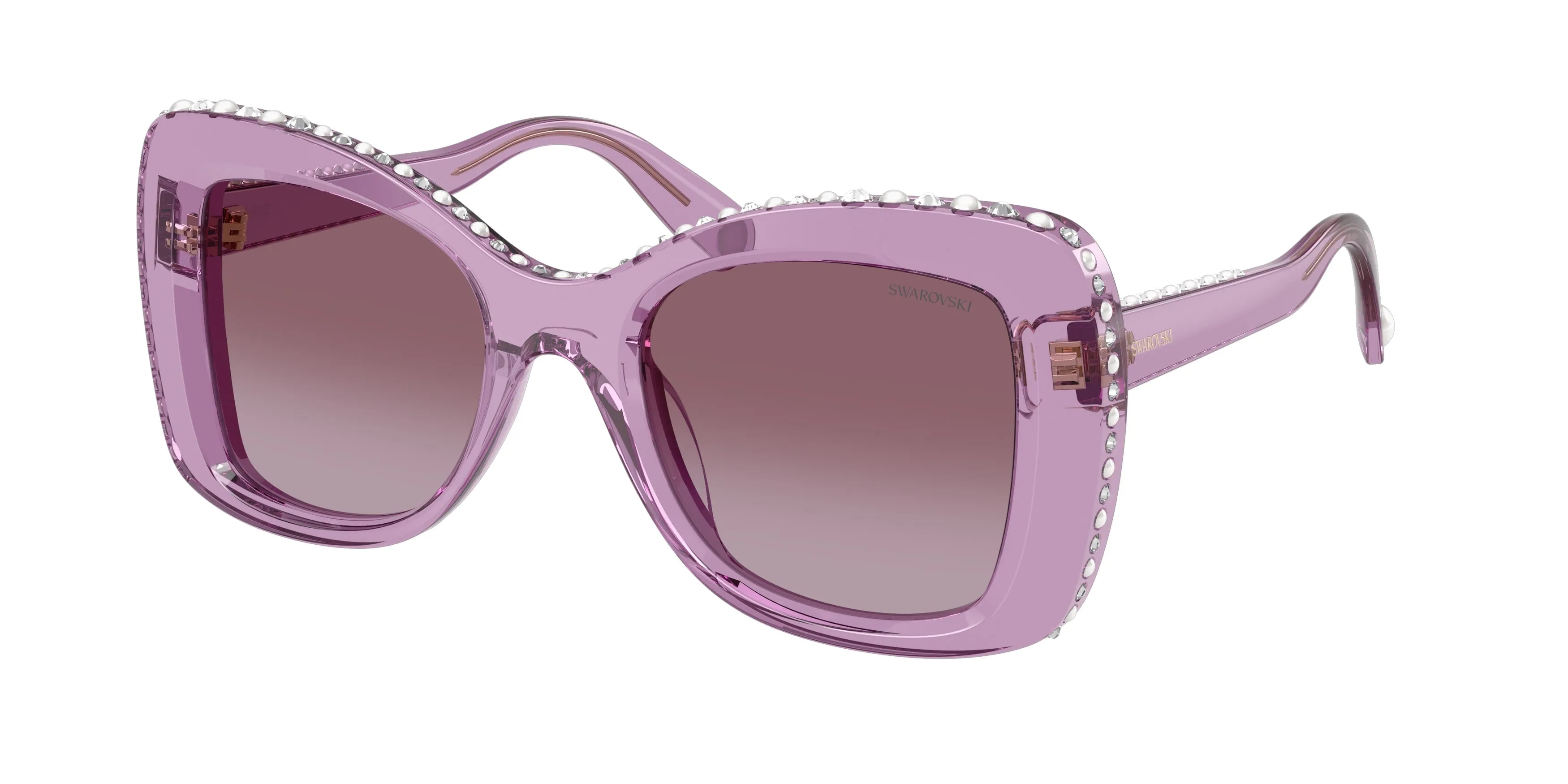Swarovski SK6062U 10968H Occhiali da sole Acetato Viola Viola Farfalla Normale Sfumato - immagine 1