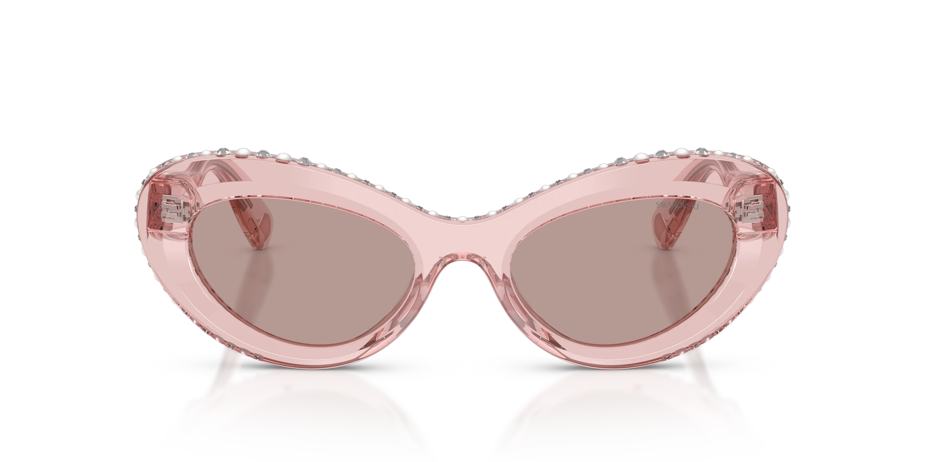 Swarovski SK6061U 11057N Occhiali da sole Acetato Rosa Marrone Cat Eye Normale - immagine 3