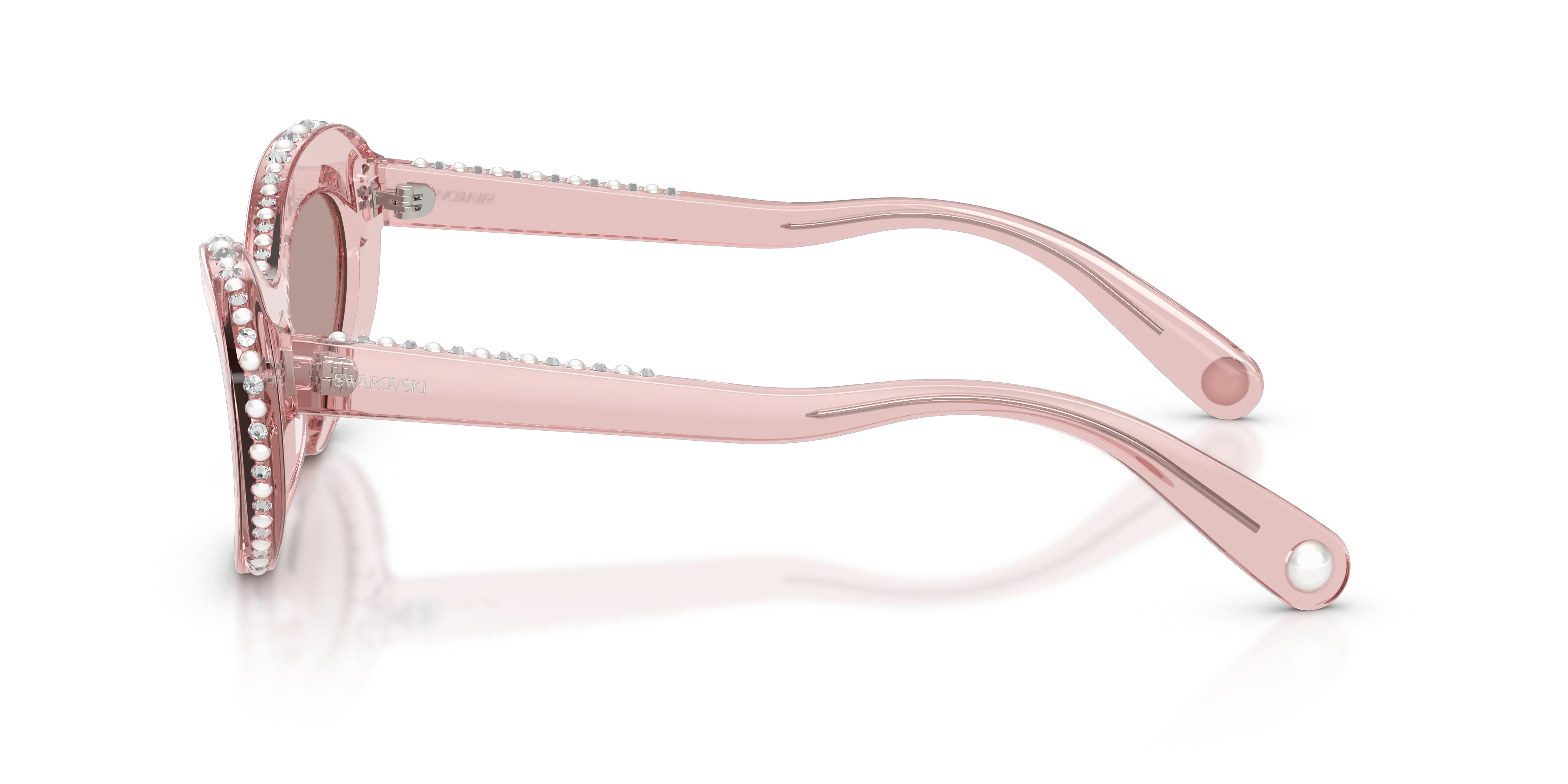 Swarovski SK6061U 11057N Occhiali da sole Acetato Rosa Marrone Cat Eye Normale - immagine 4