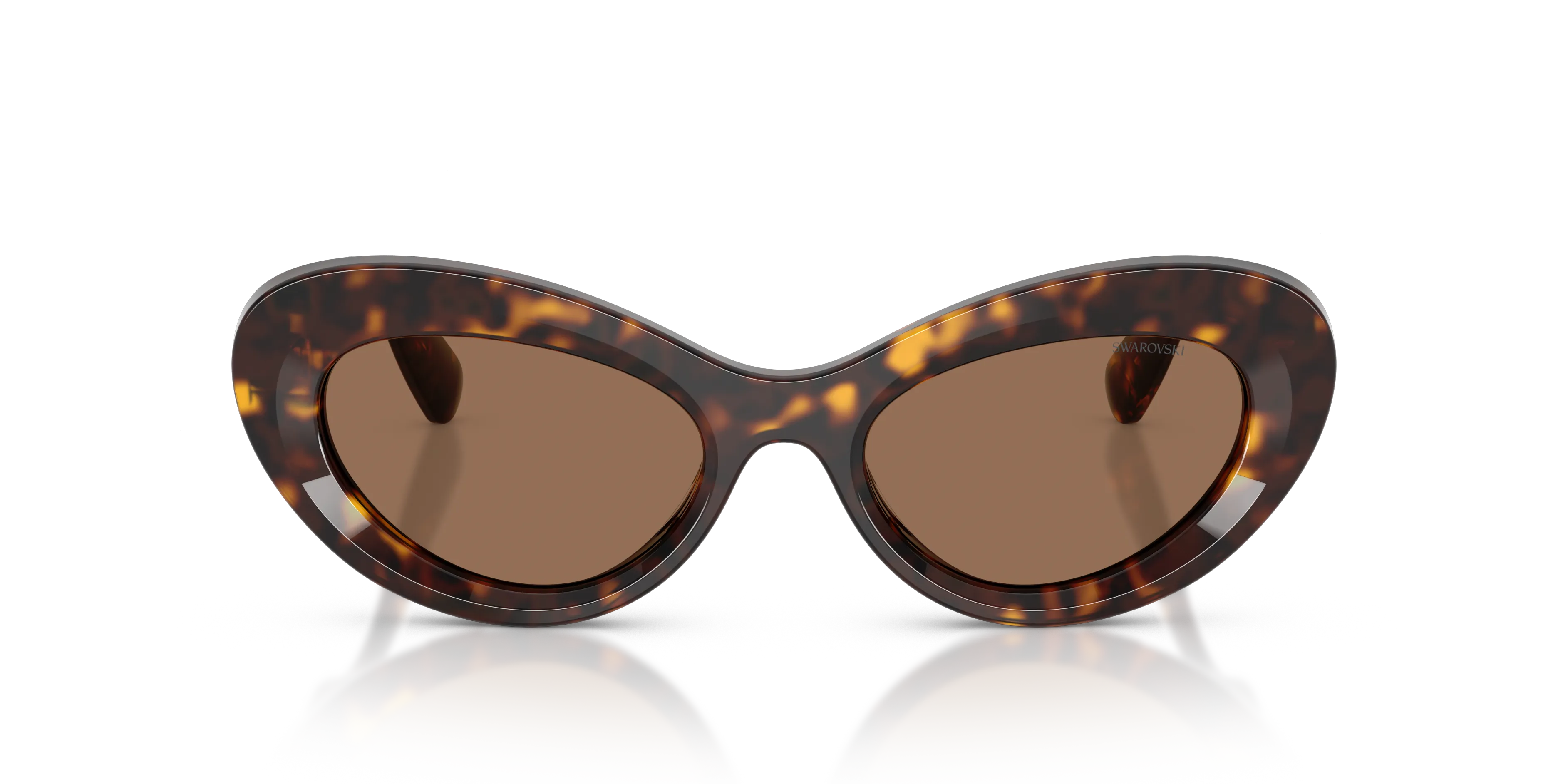 Swarovski SK6061U 100273 Occhiali da sole Acetato Tartaruga Marrone Cat Eye Normale - immagine 3