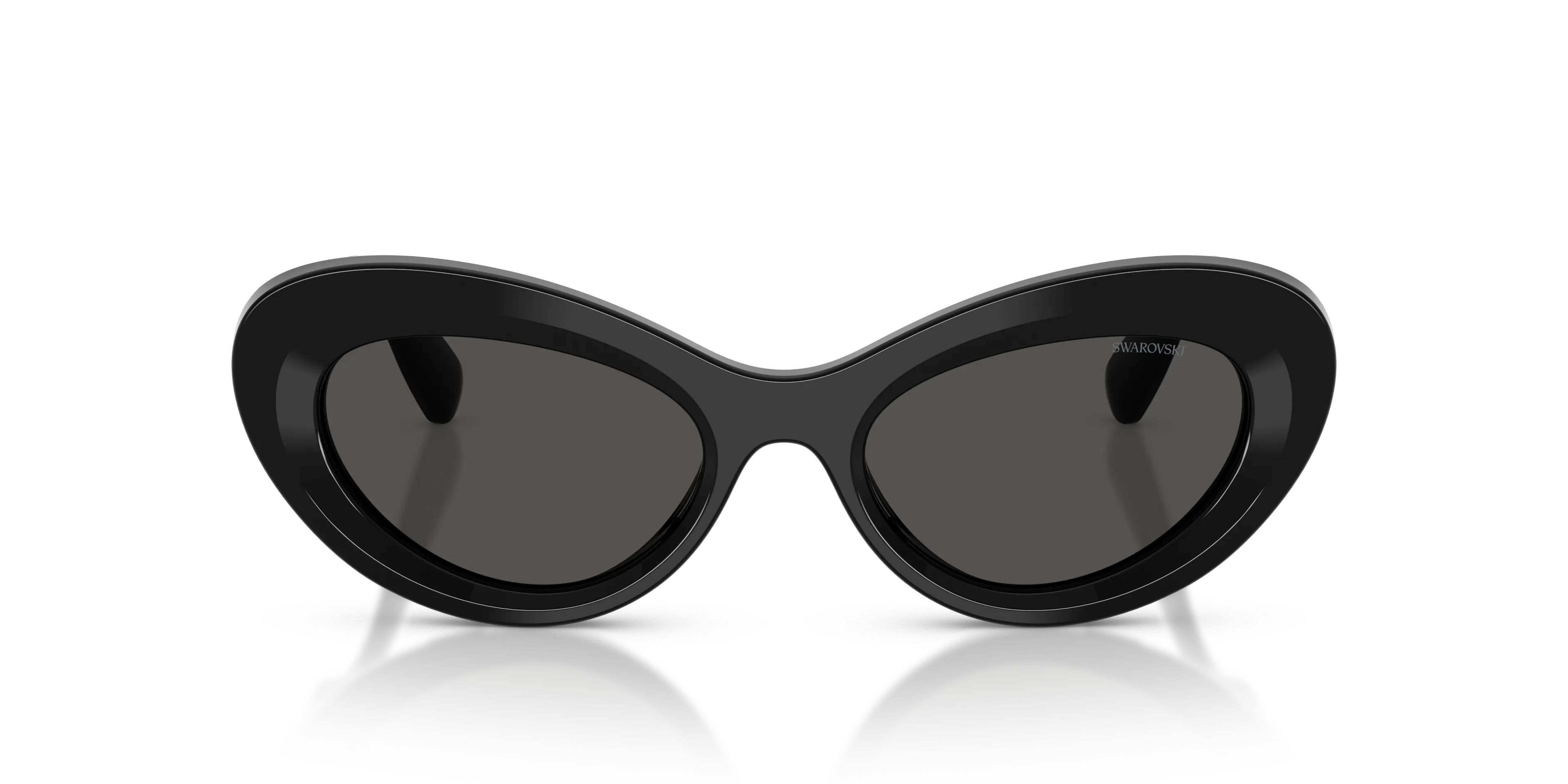 Swarovski SK6061U 100187 Occhiali da sole Acetato Nero Grigio Cat Eye Normale - immagine 3