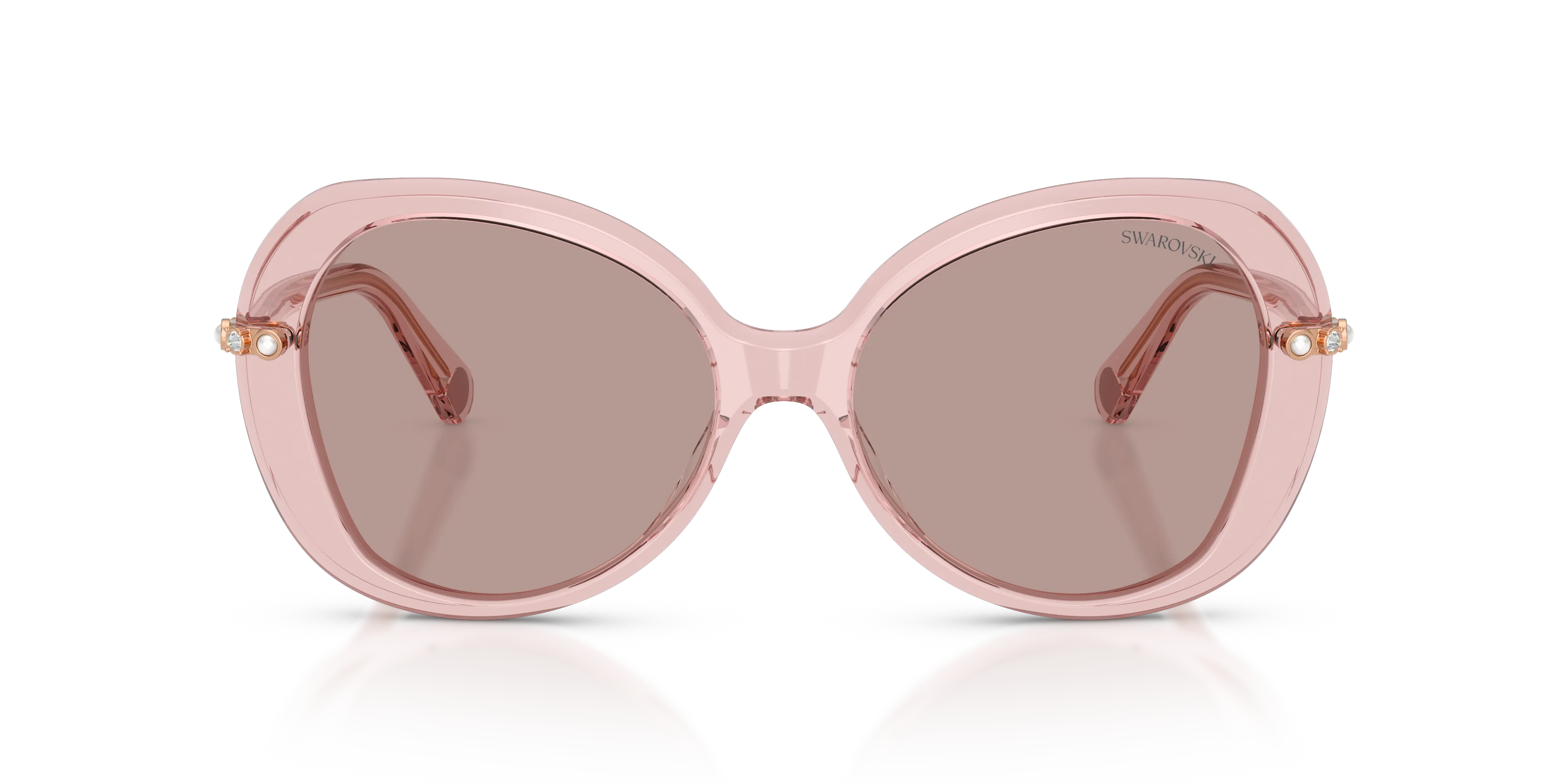 Swarovski SK6059 10977N Occhiali da sole Acetato Rosa Marrone Farfalla Normale - immagine 3