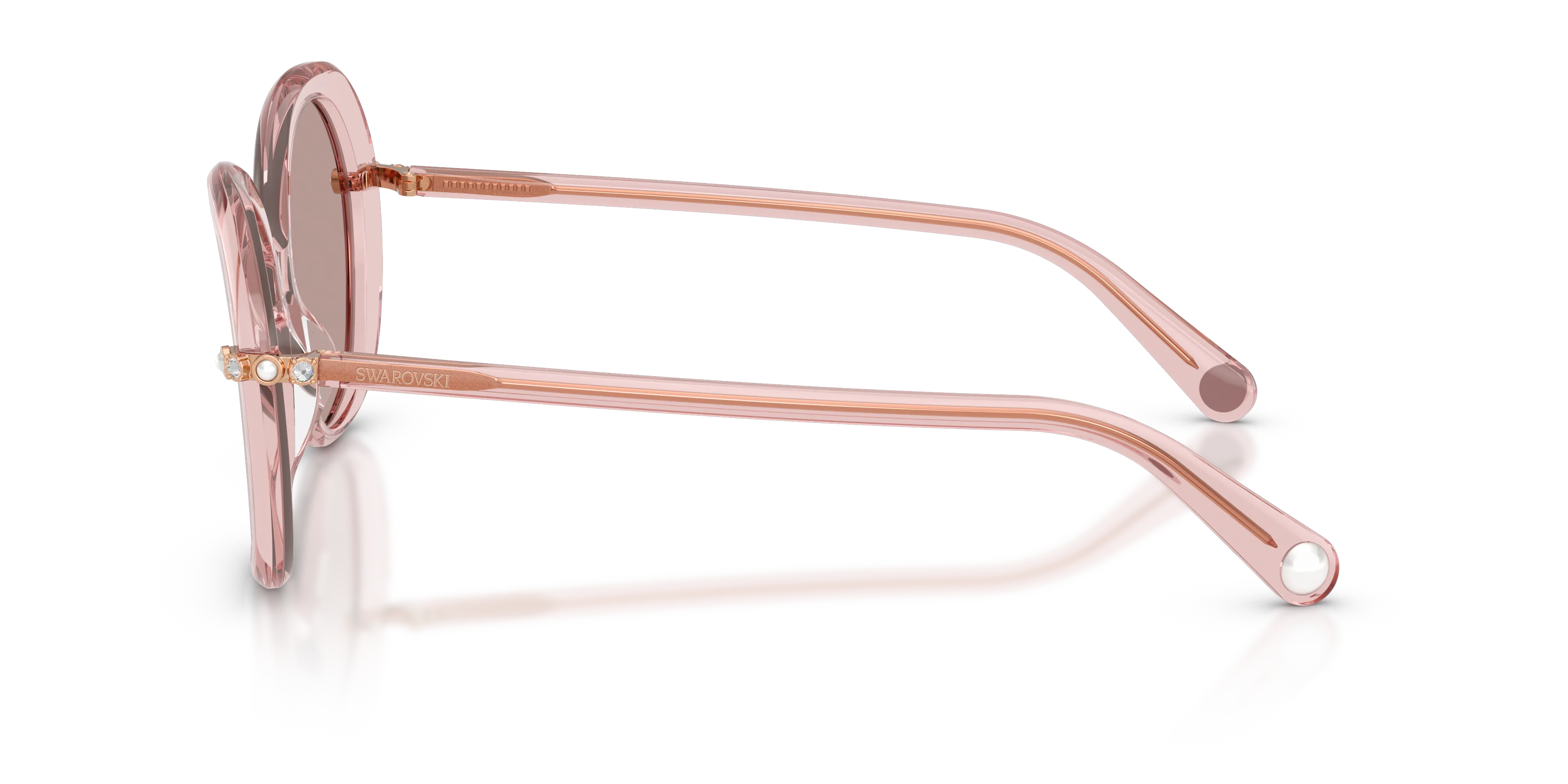 Swarovski SK6059 10977N Occhiali da sole Acetato Rosa Marrone Farfalla Normale - immagine 4