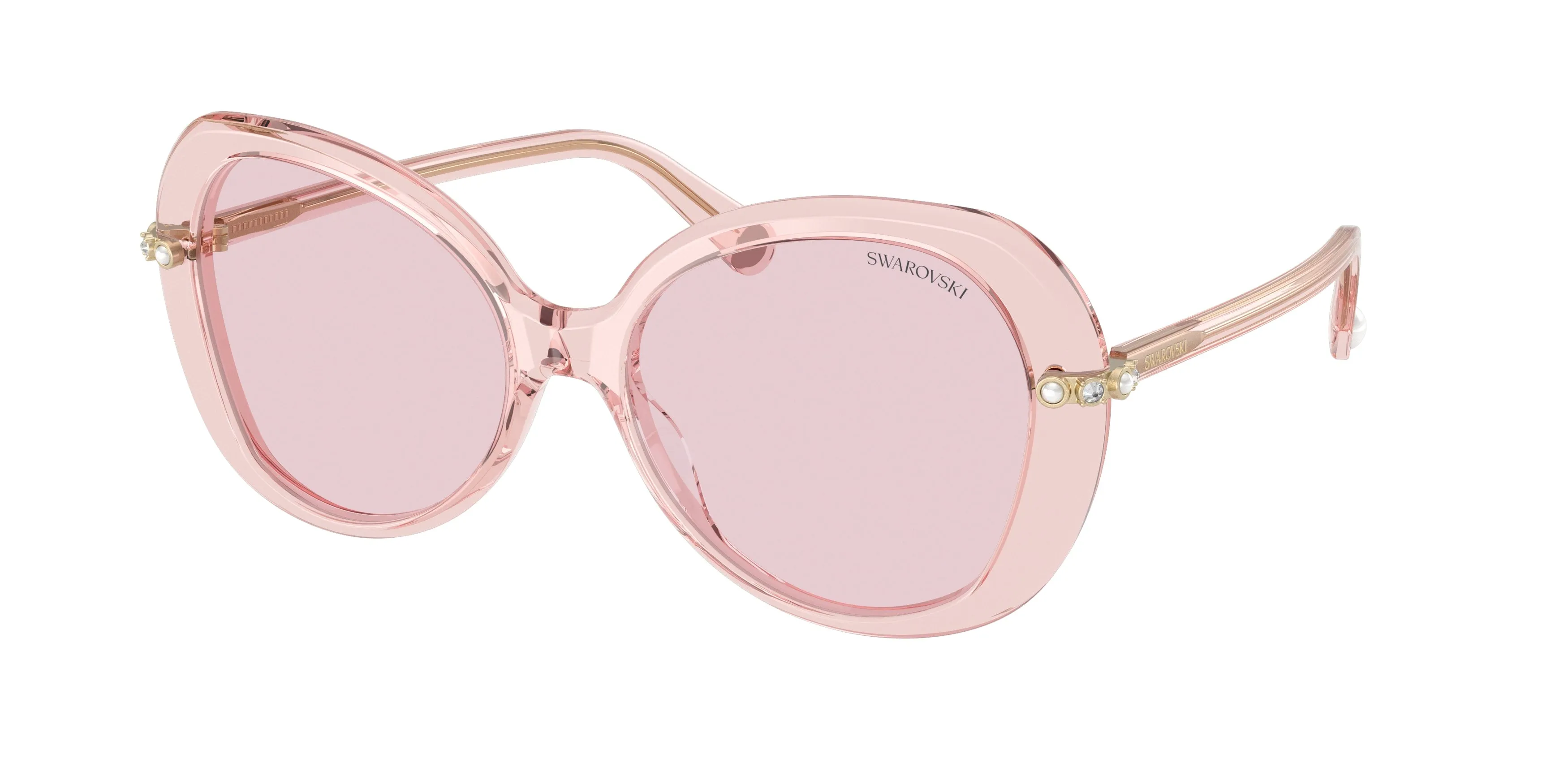 Swarovski SK6059 1070P5 Occhiali da sole Acetato Rosa Rosa Farfalla Fotocromatiche - immagine 1