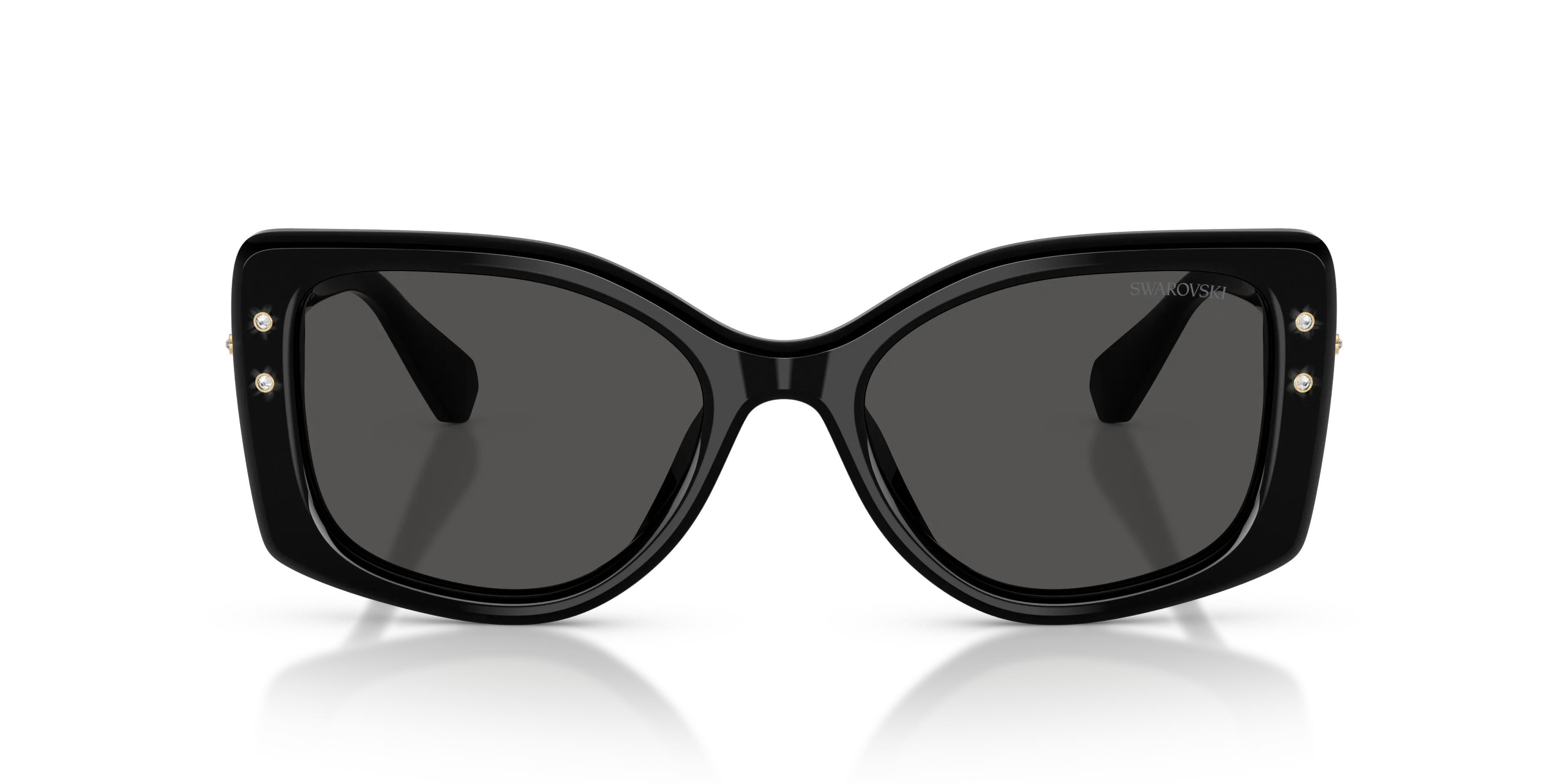 Swarovski SK6058U 100187 Occhiali da sole Acetato Nero Grigio Pillow Normale - immagine 3