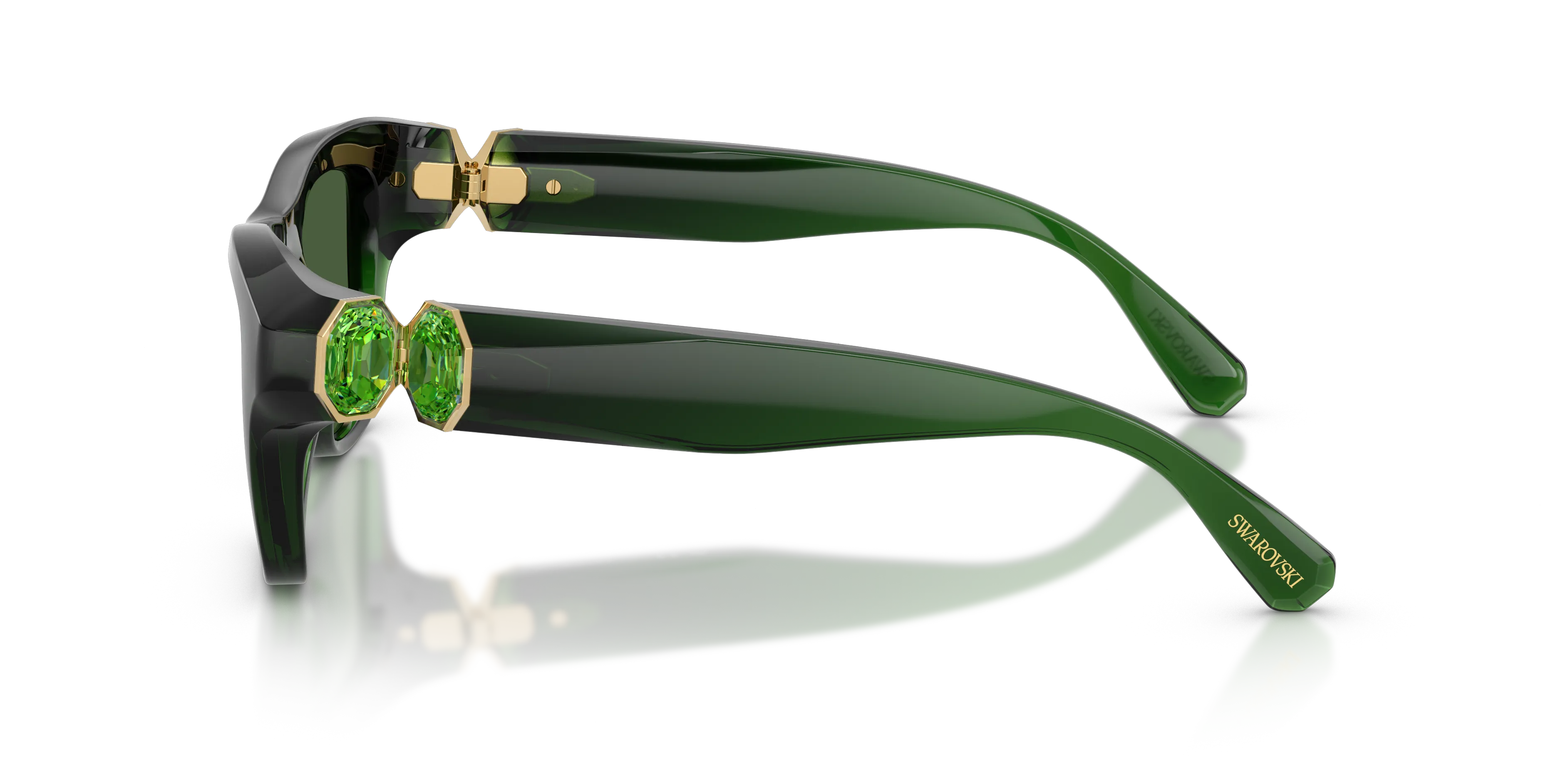 Swarovski SK6056U 108171 Occhiali da sole Iniettato Verde Verde Pillow Normale - immagine 4