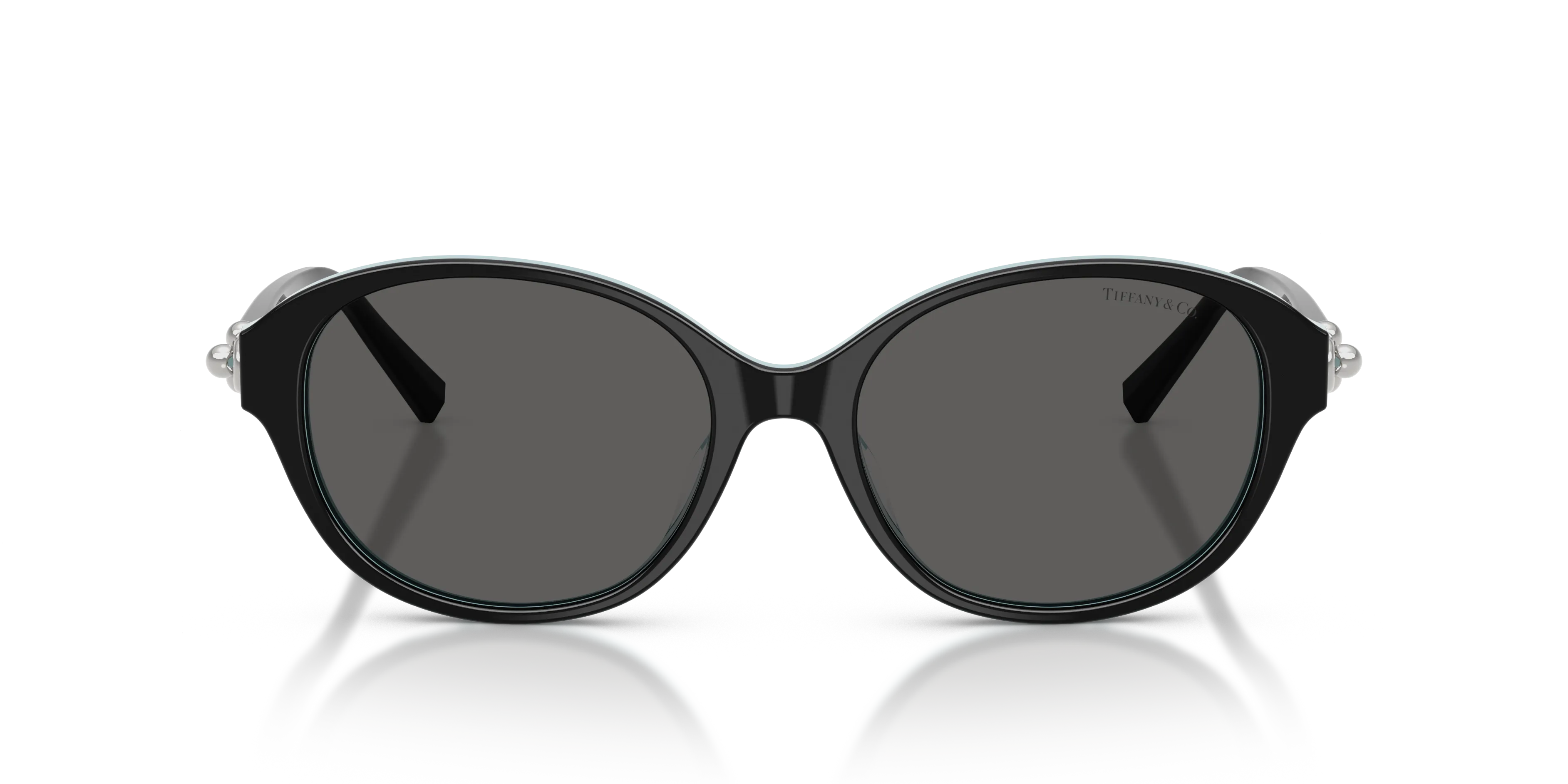 Tiffany TF4263D 8055S4 Occhiali da sole Acetato Nero Grigio Rotonda Normale - immagine 3