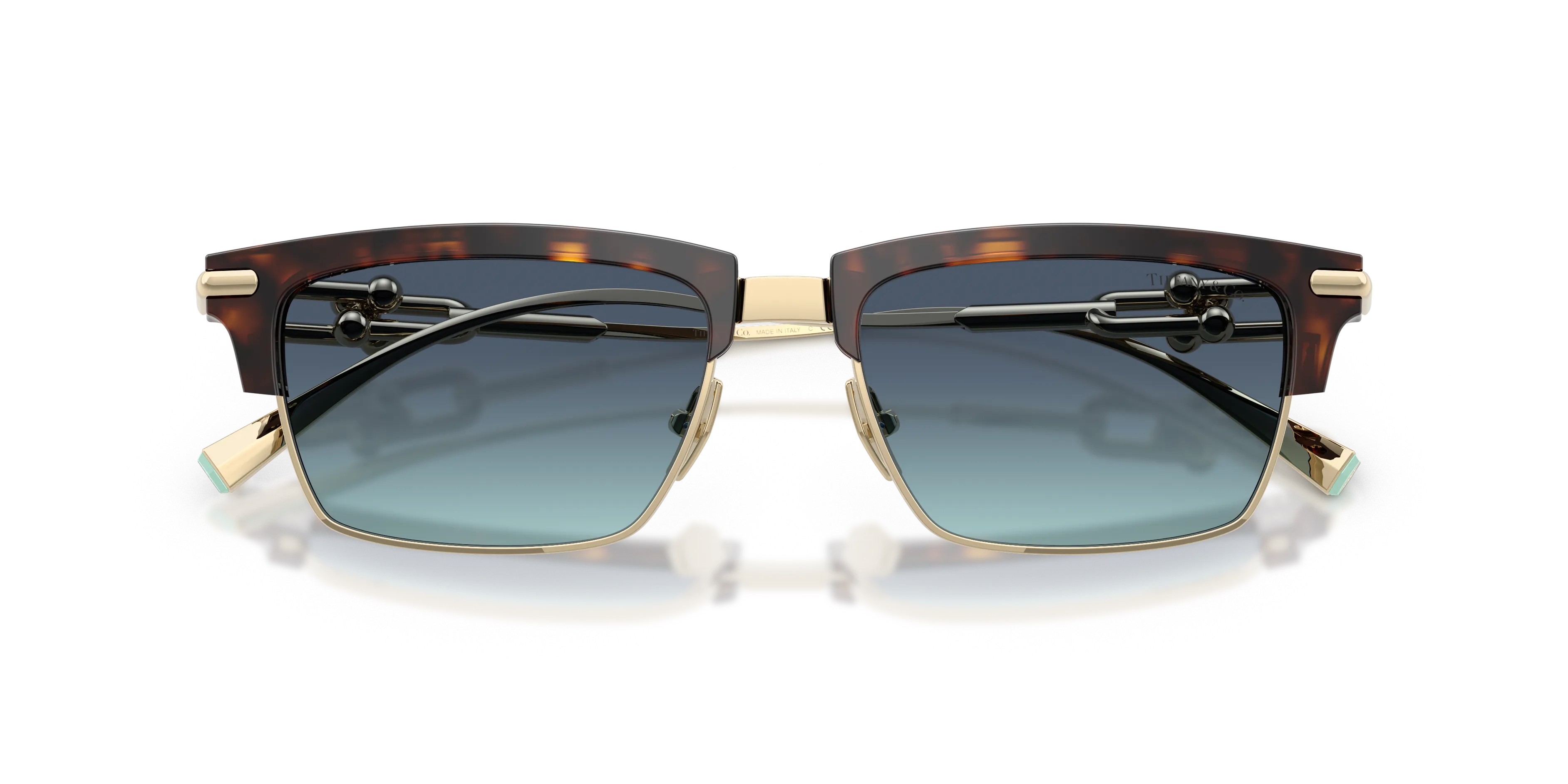 Tiffany TF4262K 80159S Occhiali da sole Acetato Tartaruga Blu Squadrata Normale Sfumato - immagine 2