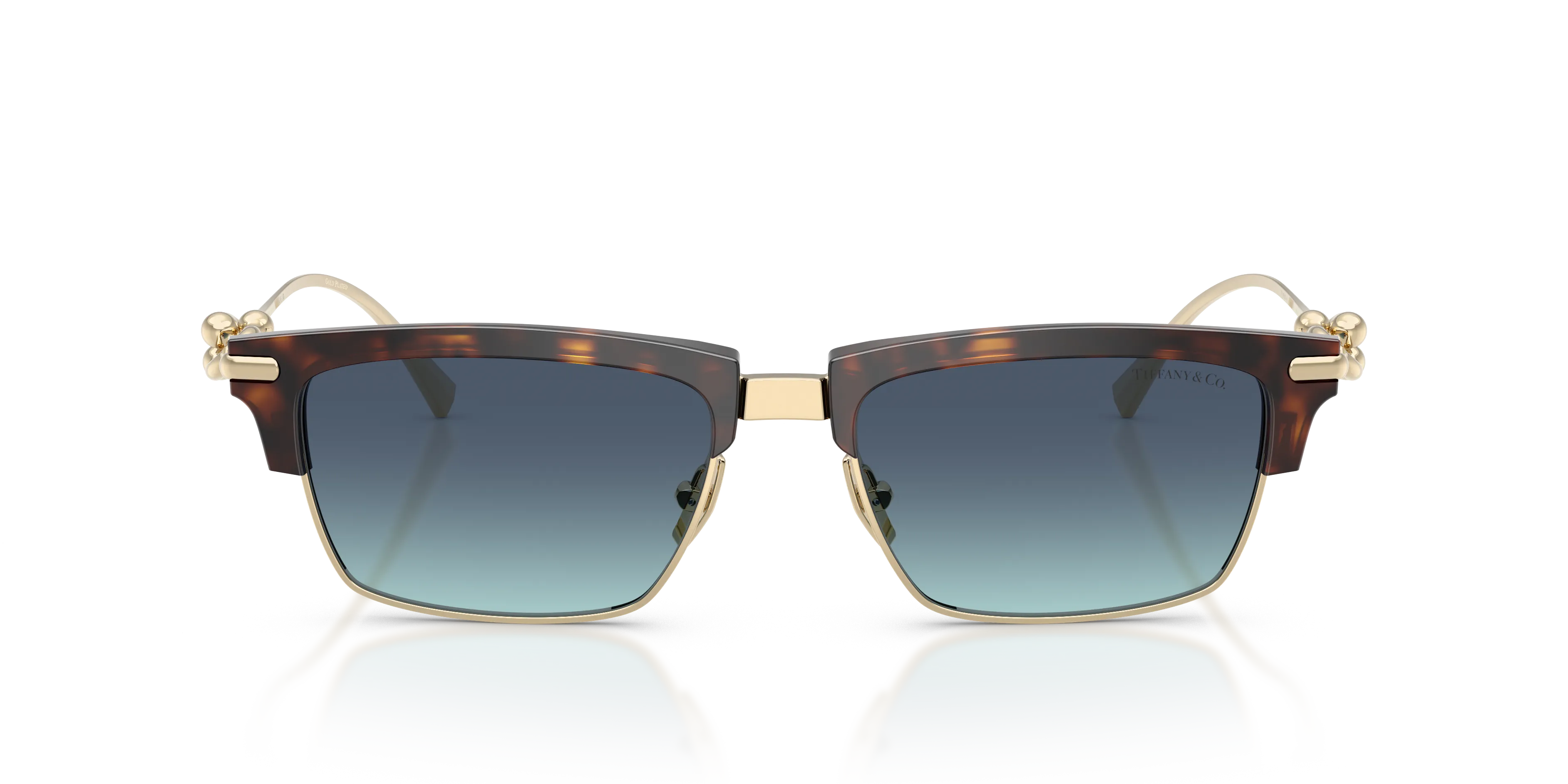 Tiffany TF4262K 80159S Occhiali da sole Acetato Tartaruga Blu Squadrata Normale Sfumato - immagine 3