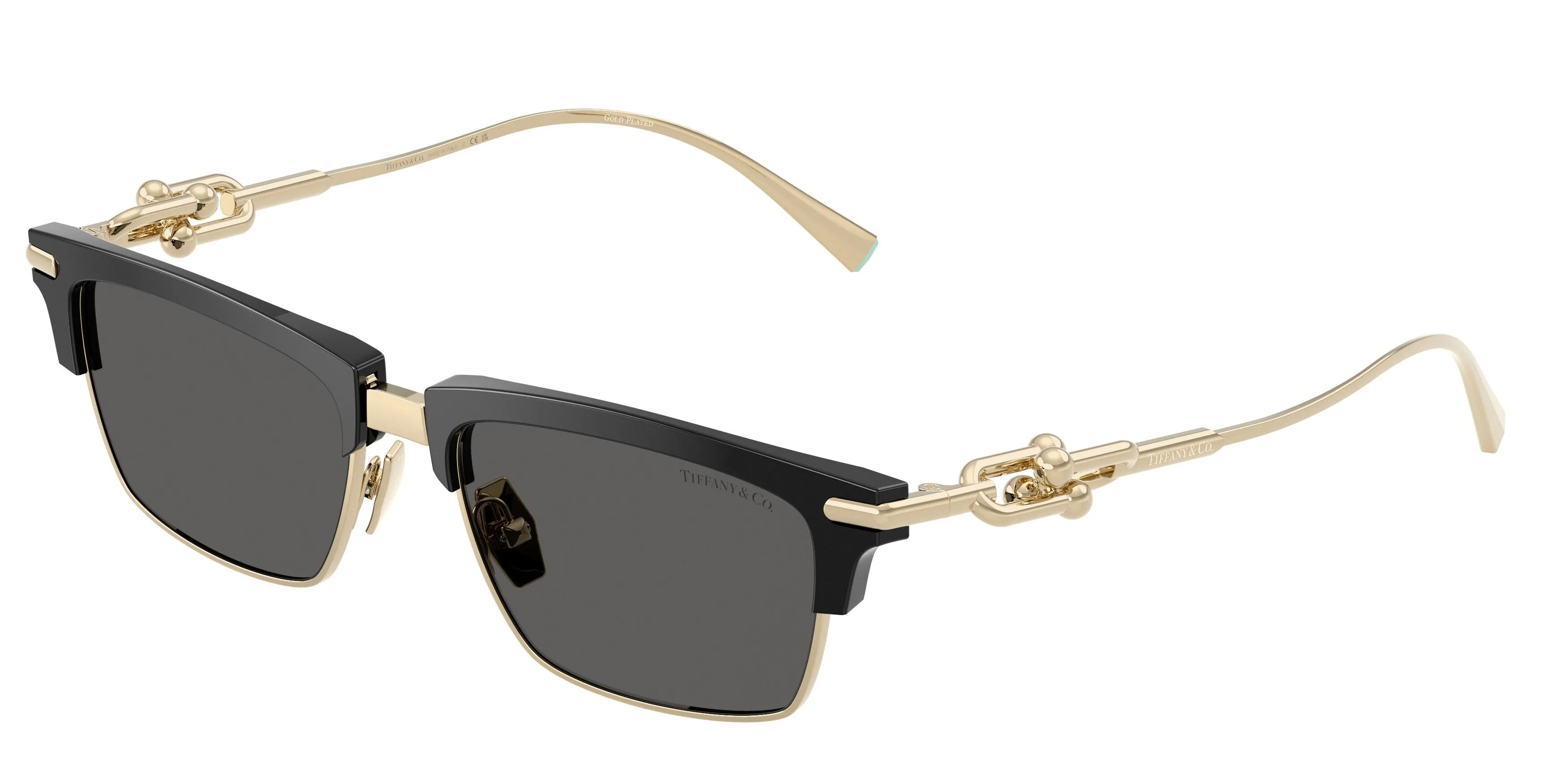 Tiffany TF4262K 8001S4 Occhiali da sole Acetato Nero Grigio Squadrata Normale - immagine 1
