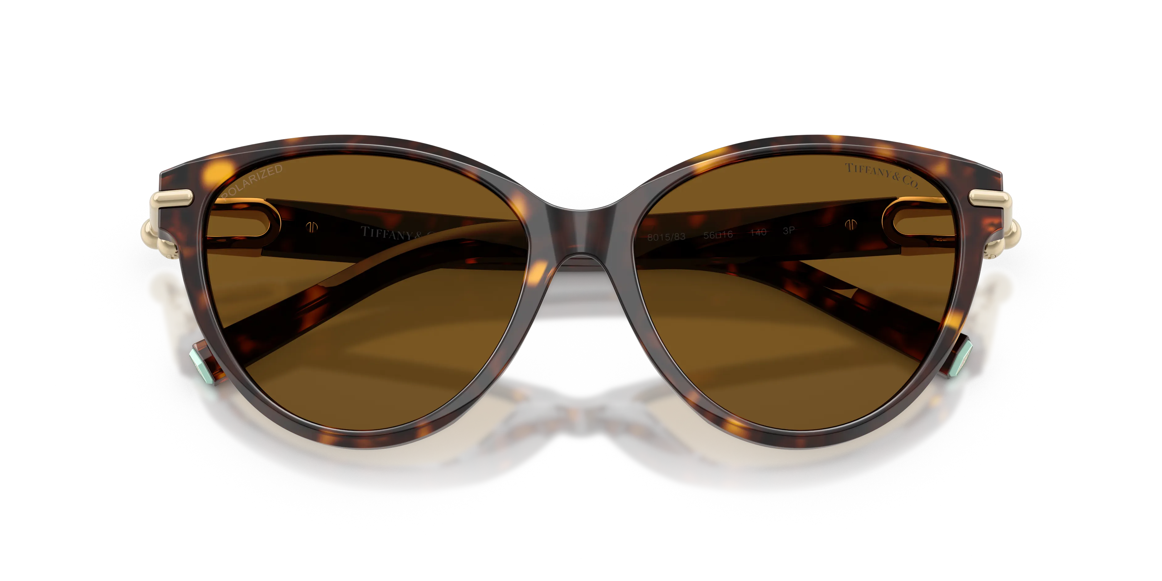 Tiffany TF4261 801583 Occhiali da sole Acetato Tartaruga Marrone Cat Eye Polarizzata - immagine 2