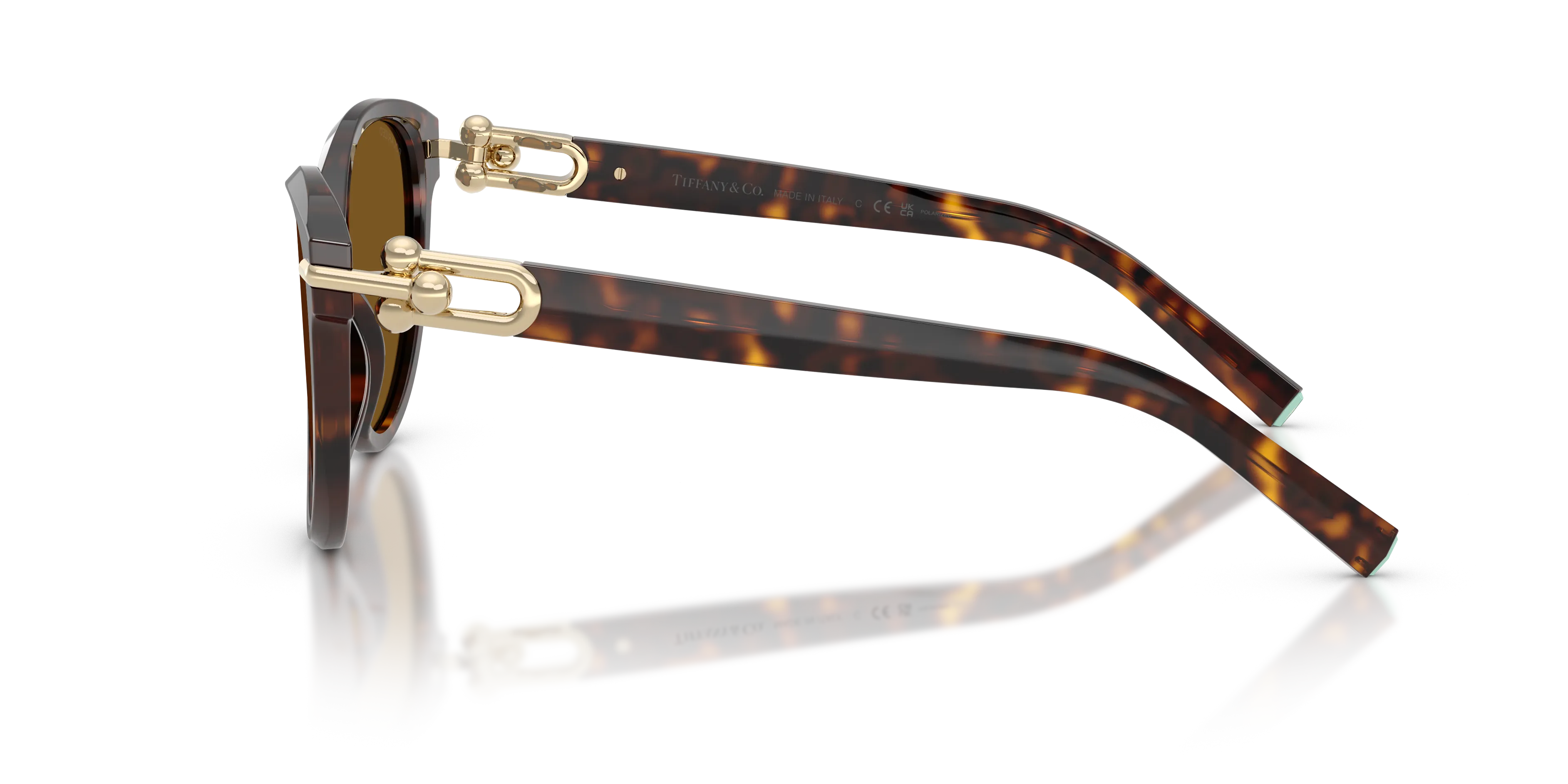 Tiffany TF4261 801583 Occhiali da sole Acetato Tartaruga Marrone Cat Eye Polarizzata - immagine 4